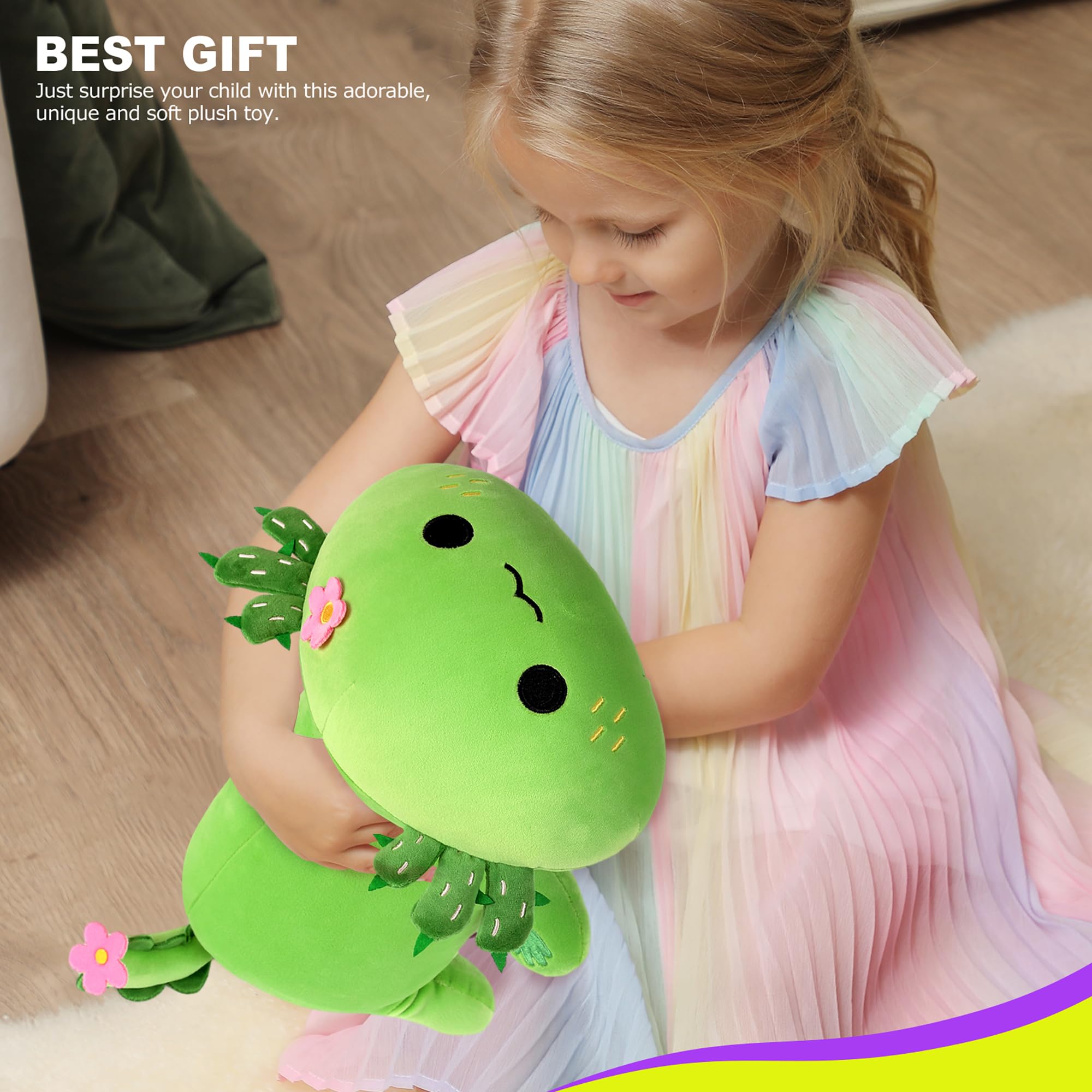 Foto 7 pulgar | Juguete De Peluche Onsoyours Con Bonito Cactus De Axolotl Para Niños, 13 Cm - Venta Internacional.