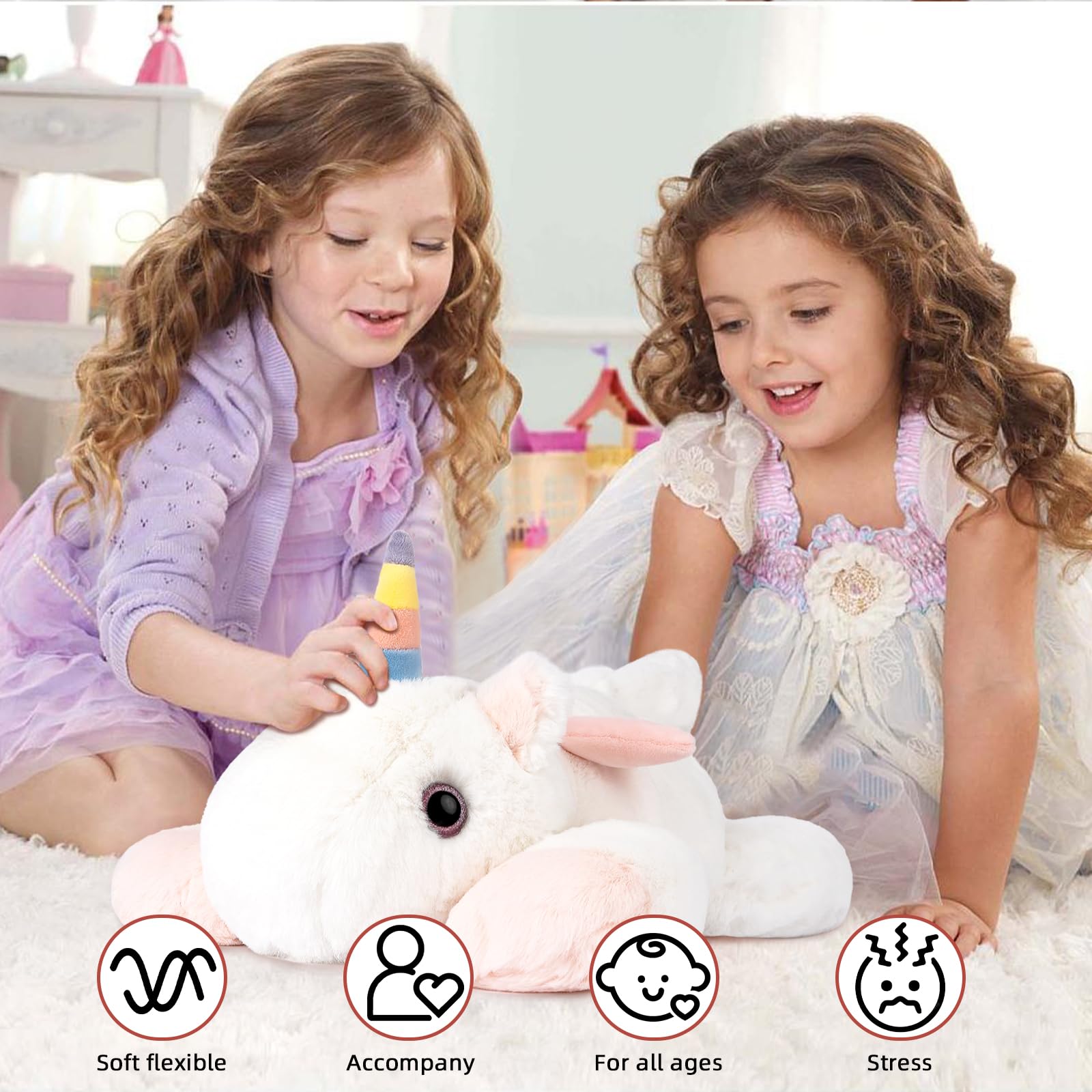 Foto 4 | Peluche Pesado De Unicornio De Peluche Niuniu Daddy, 1,5 Kg - Venta Internacional.