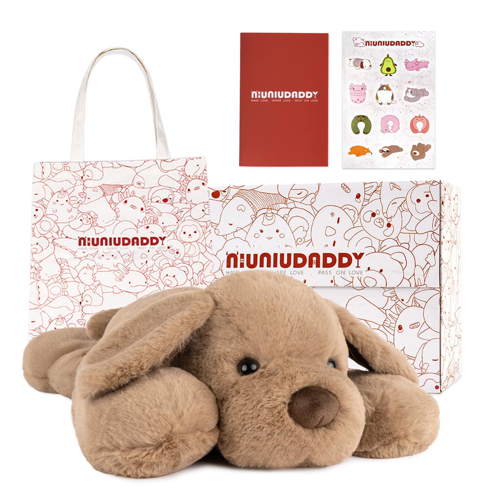 Peluche De Perro Pesado Niuniudaddy Para La Ansiedad, 1,5 Kg - Venta Internacional.