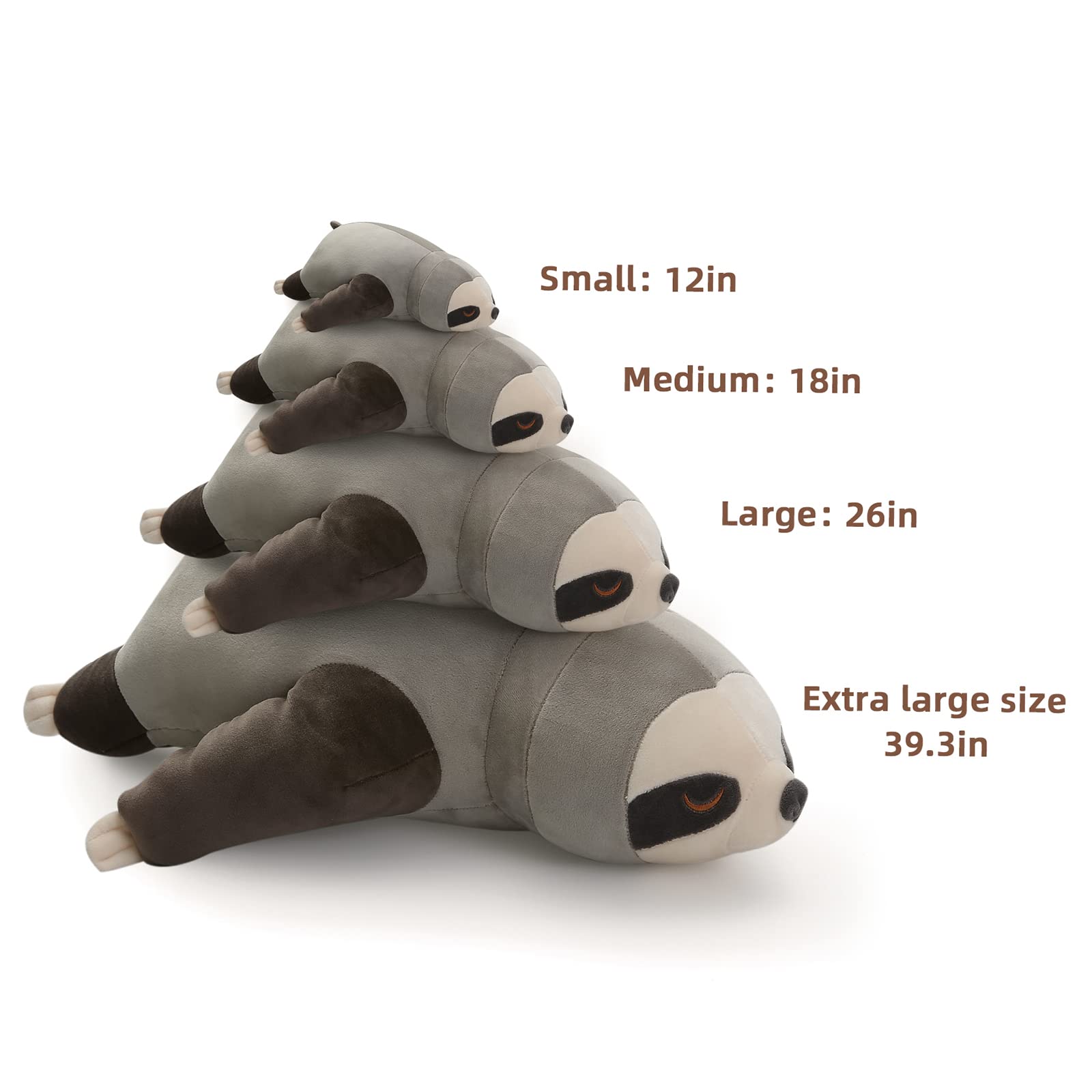 Foto 7 pulgar | Almohada de Peluche Niuniu Daddy Jumbo Stuffed Sloth Tamaño Grande 1m - Venta Internacional