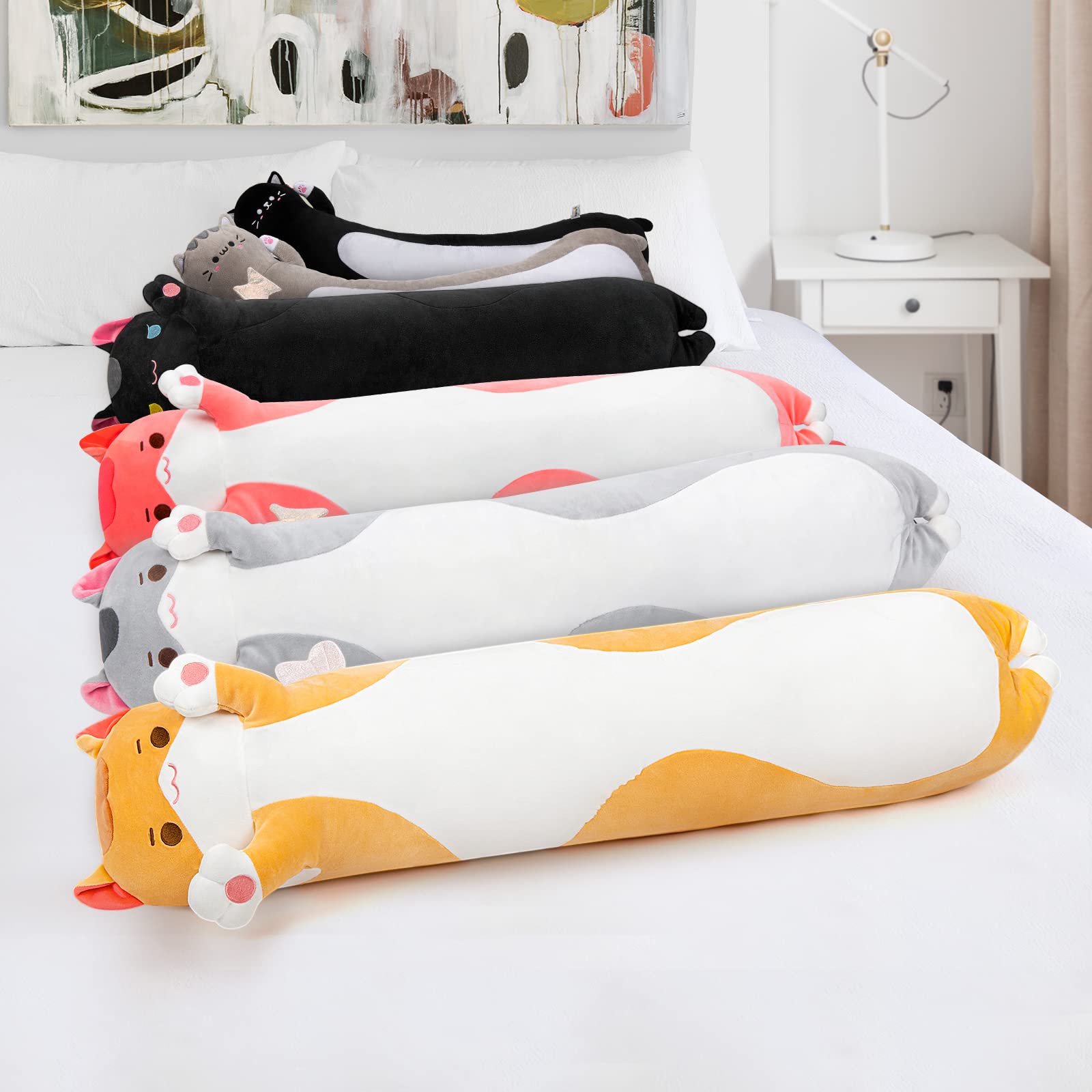 Foto 6 pulgar | Almohada Corporal de Felpa Mewaii Long Cat De 50 cm - Venta Internacional