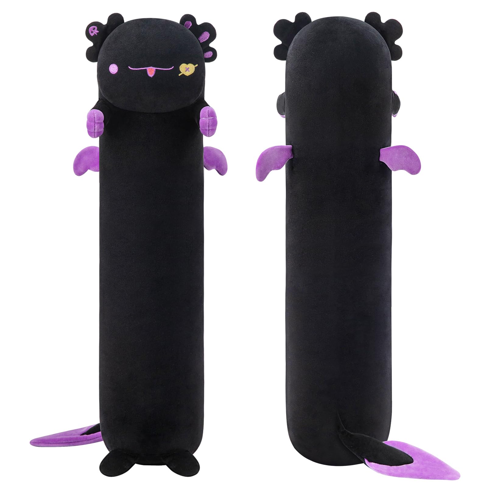 Foto 2 pulgar | Almohada Corporal de Felpa Mewaii Long Cat Black Axolotl 70 cm - Venta Internacional