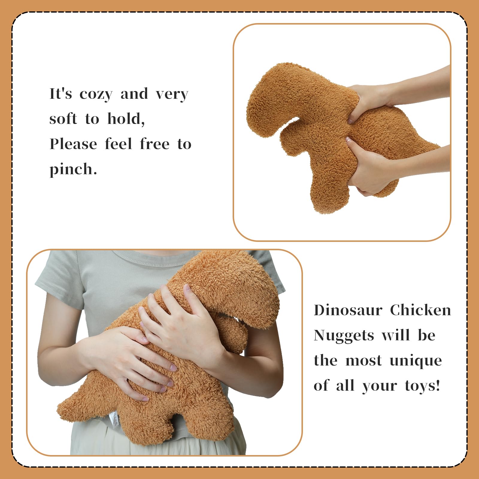 Foto 4 pulgar | Peluche Tvvpgg Dino Nugget Dinosaur Chicken Para Niños - Venta Internacional.