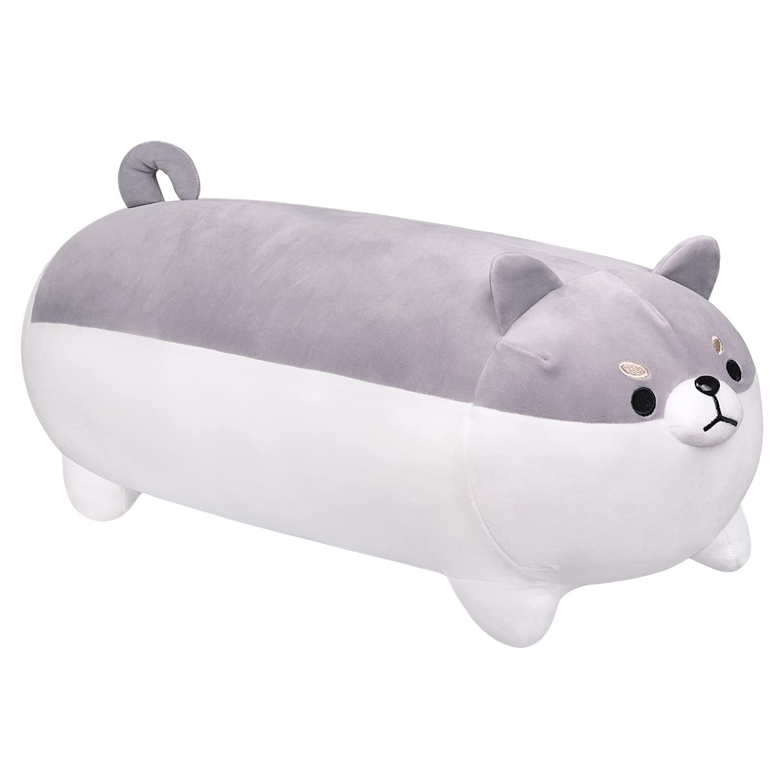 Peluche Auspicious Beginning Shiba Inu Corgi, 70 Cm, Color Gris - Venta Internacional.