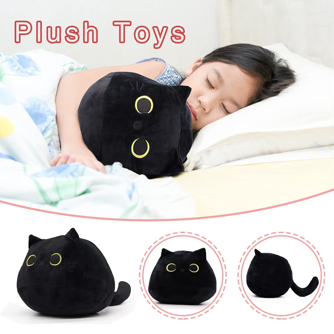 Foto 4 pulgar | Peluche Suave de Gato Negro iBickly - Venta Internacional