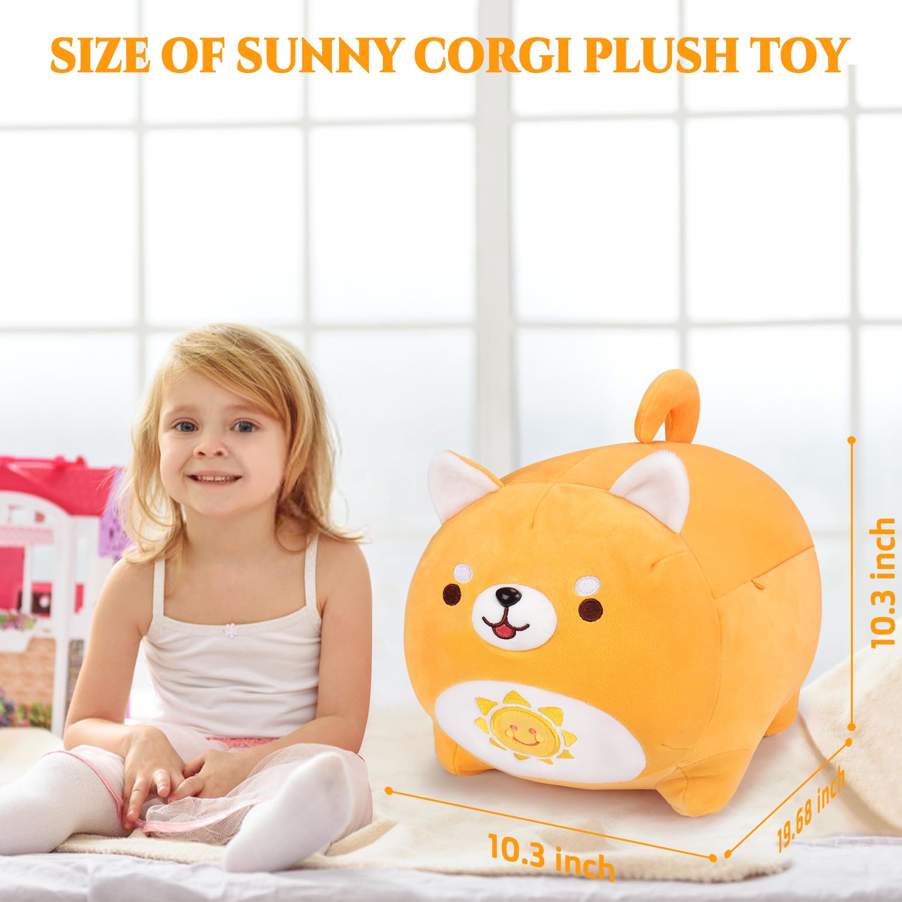 Foto 5 pulgar | Peluche Corgi Sunny Day Con Forma De Animal De Peluche, 40 Cm, Auspicioso Comienzo - Venta Internacional.