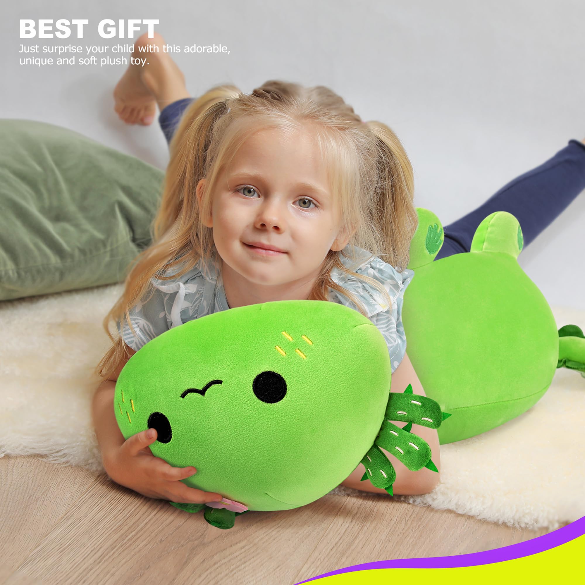 Foto 7 pulgar | Almohada Onsoyours de Peluche con Forma de Axolotl 19 cm para Niños - Venta Internacional