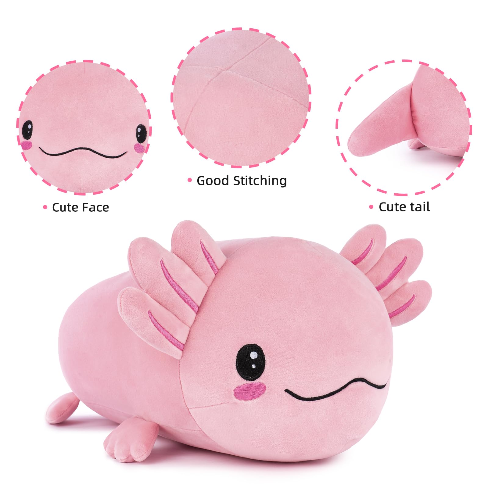 Foto 6 pulgar | Peluche Niuniu Daddy Axolotl De 48 Cm Para Niños - Venta Internacional.