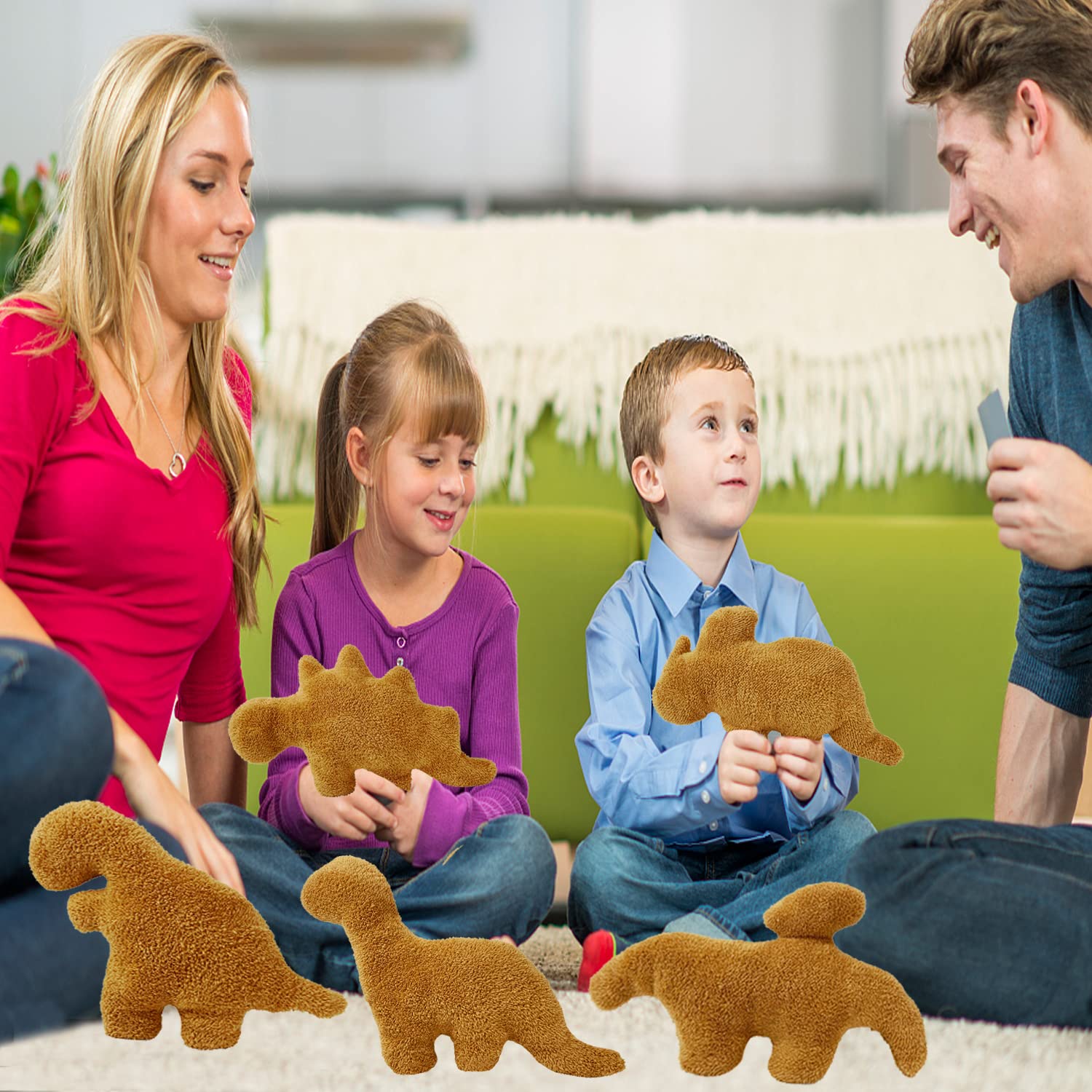 Foto 5 pulgar | Almohadas de Peluche Isaacalyx Dino Nugget 5 Paquetes para Niños - Venta Internacional