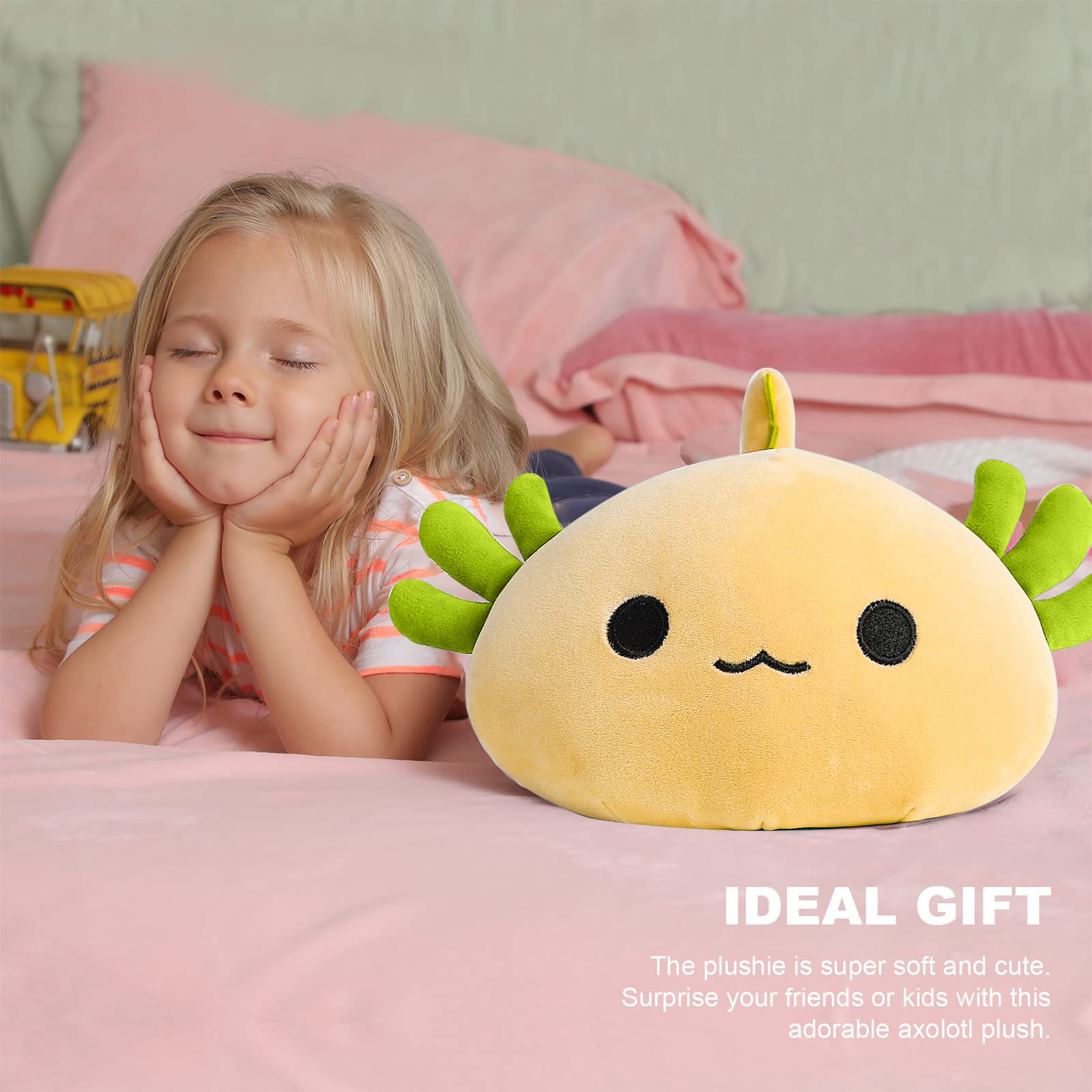 Foto 5 | Peluche Onsoyours Cute Axolotl Amarillo 48 Cm Para Niños - Venta Internacional.