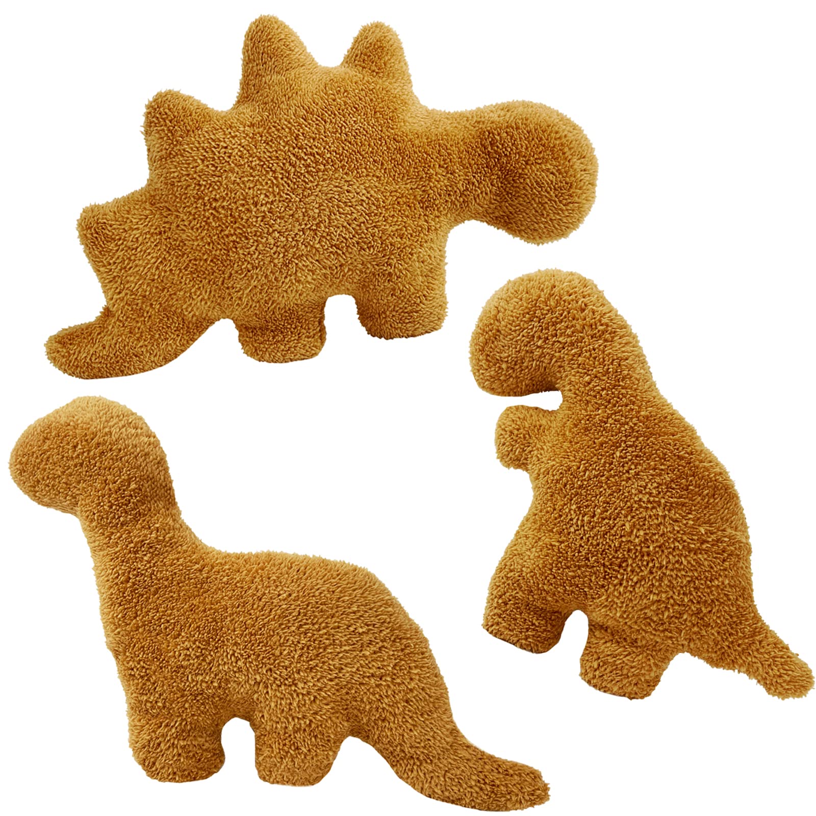 Foto 2 pulgar | Paquete De 3 Almohadas De Peluche Isaacalyx Dino Nugget Para Regalos De Cumpleaños - Venta Internacional.