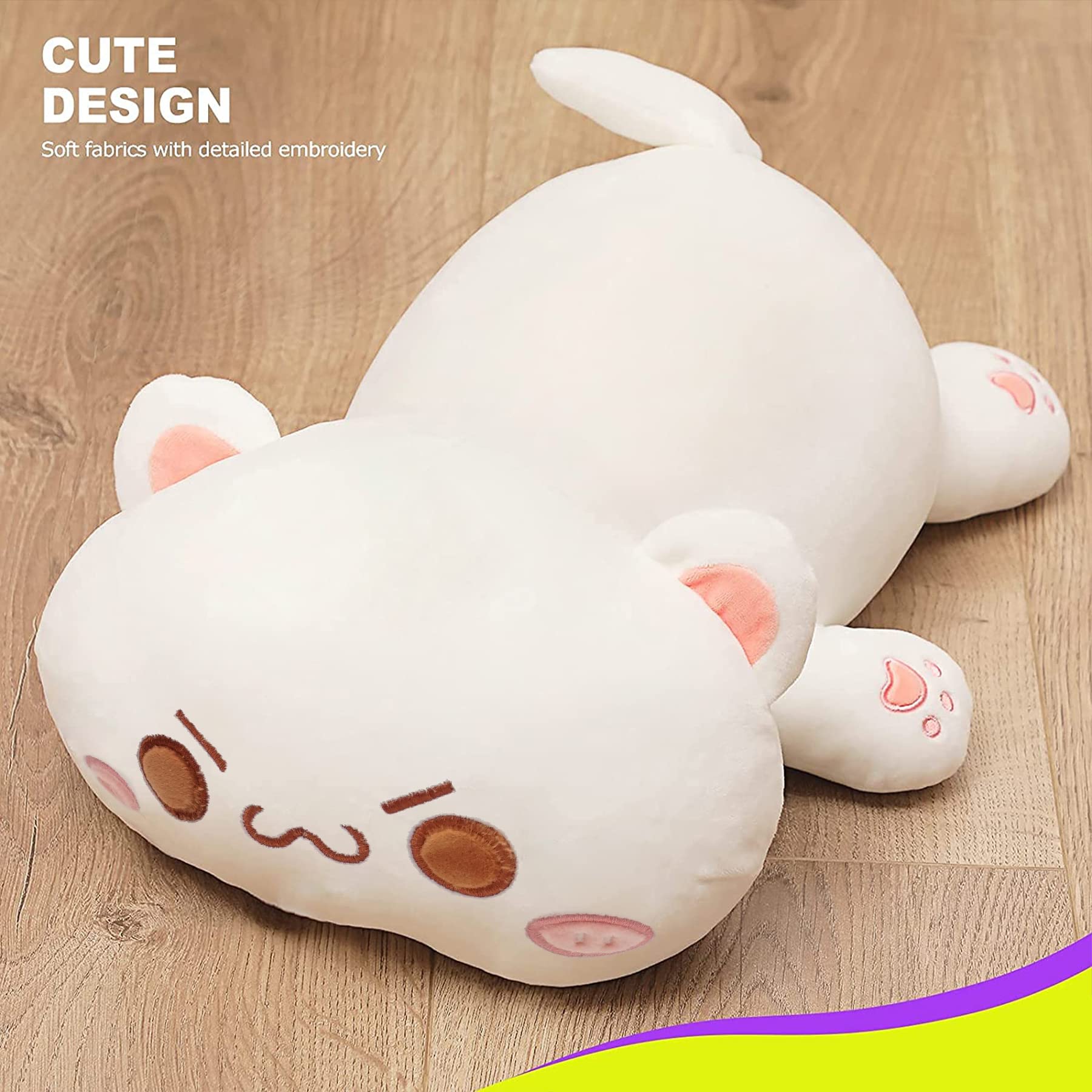 Foto 6 pulgar | Almohada De Peluche Onsoyours Con Forma De Gato Y Gatito De Peluche, 33 Cm - Venta Internacional.