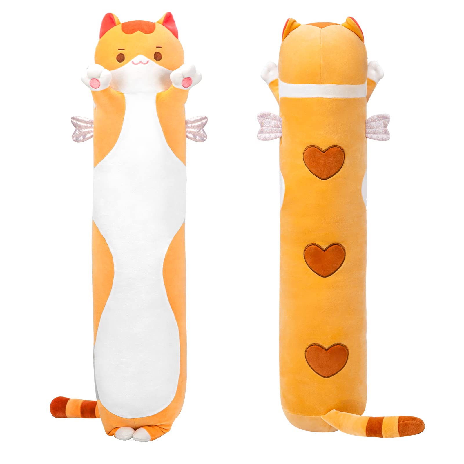 Almohada Corporal de Felpa Mewaii Long Cat 135 cm Amarillo - Venta Internacional