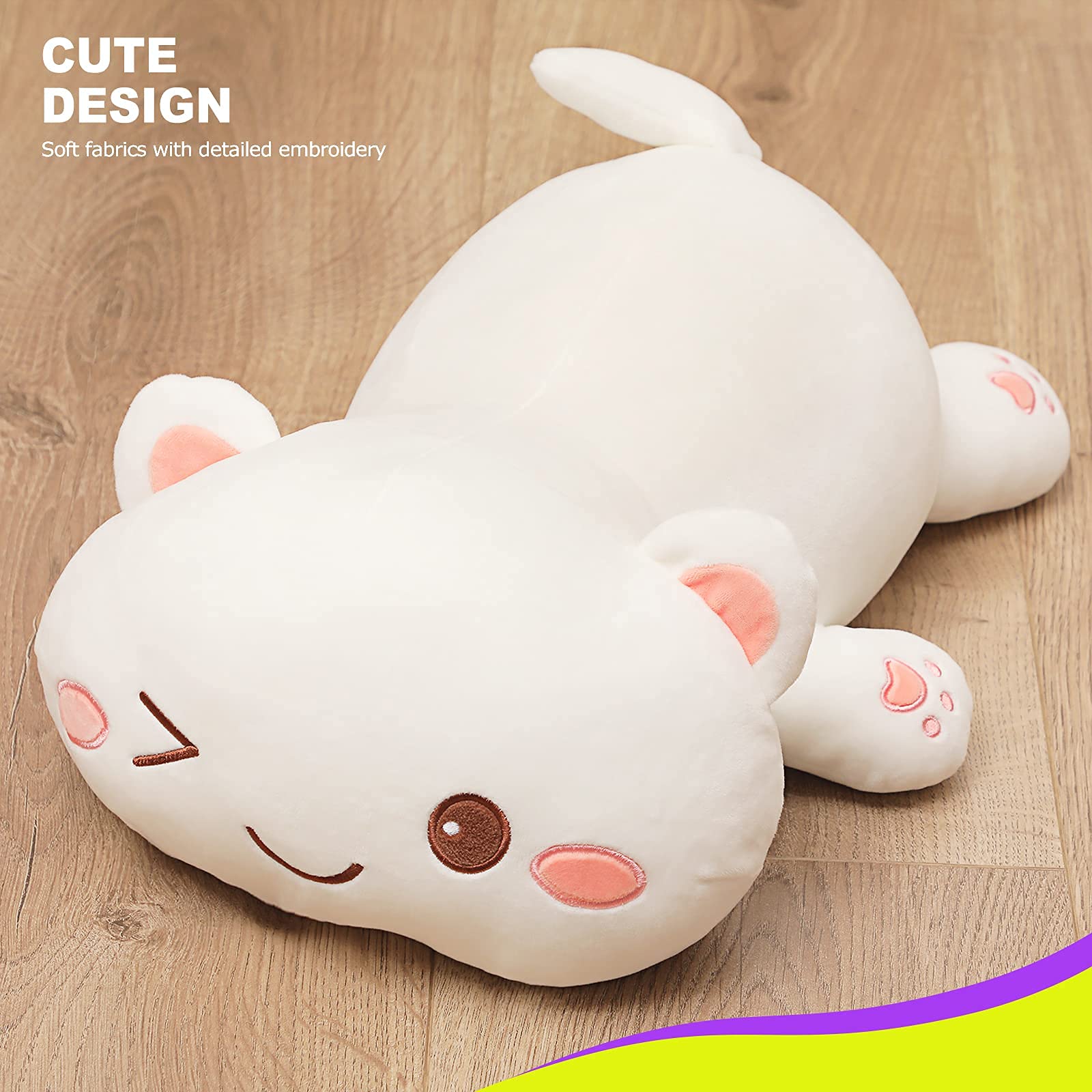 Foto 7 pulgar | Peluche de Gatito Onsoyours 33 cm Blanco - Venta Internacional