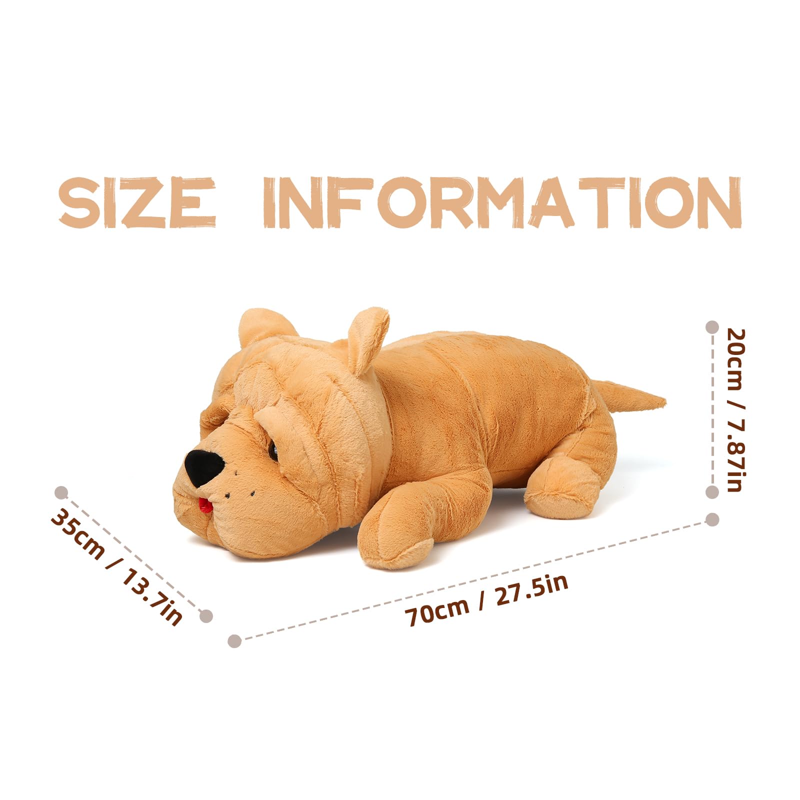 Foto 6 | Peluche Niuniu Daddy Shar-pei Dog De 70 Cm - Venta Internacional.