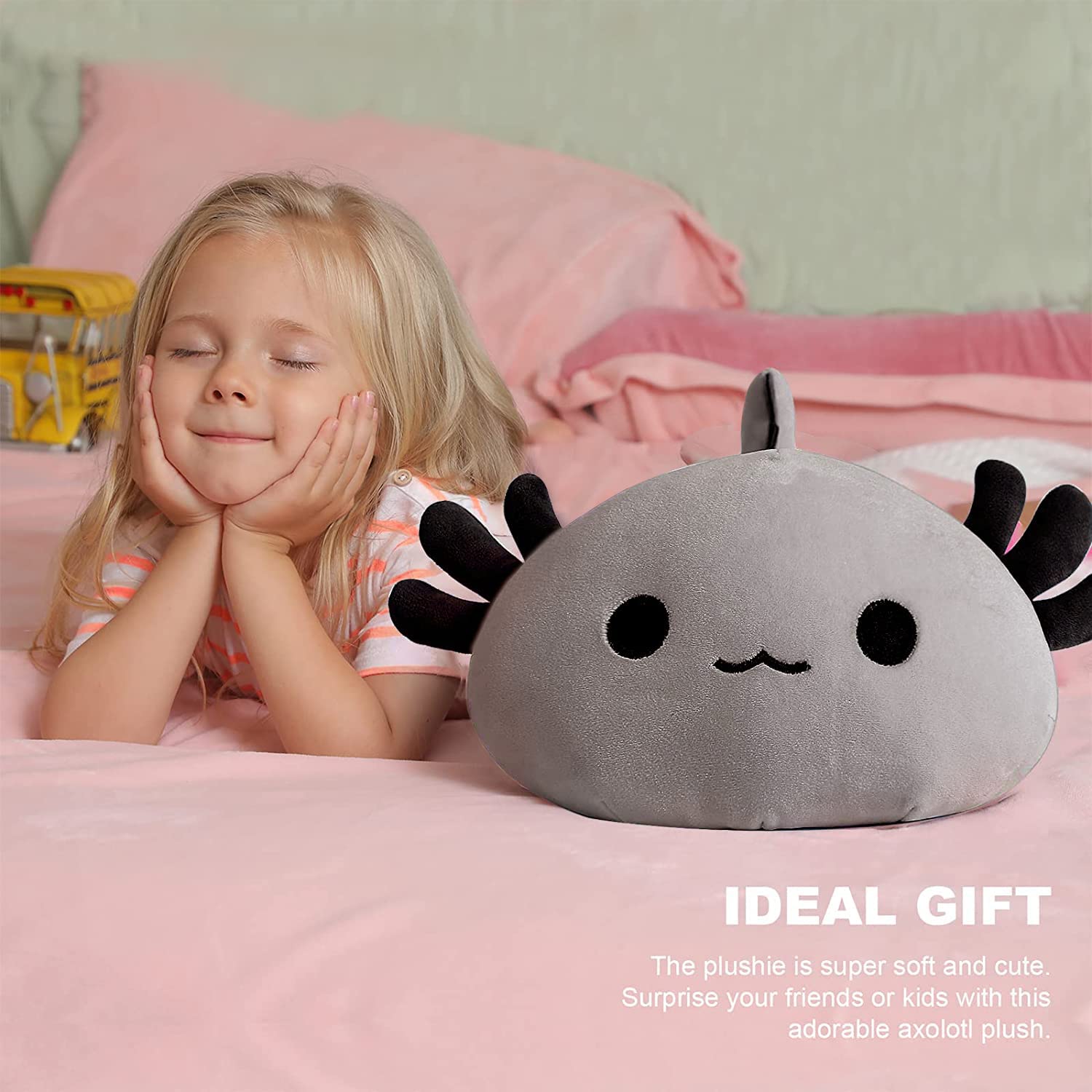 Foto 6 pulgar | Peluche Onsoyours Cute Axolotl Gris 33 Cm Para Niños - Venta Internacional.