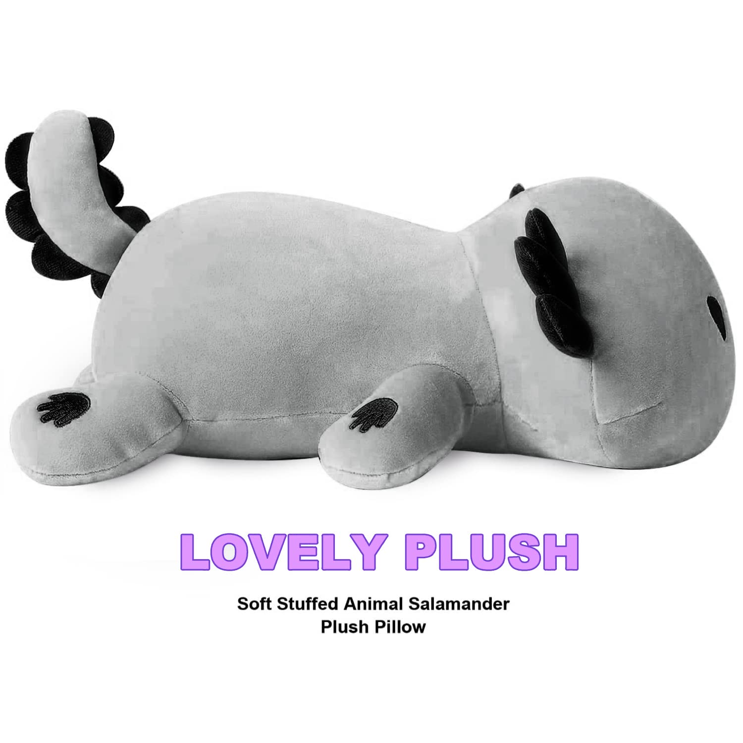 Foto 7 pulgar | Peluche Onsoyours Cute Axolotl Gris 33 Cm Para Niños - Venta Internacional.