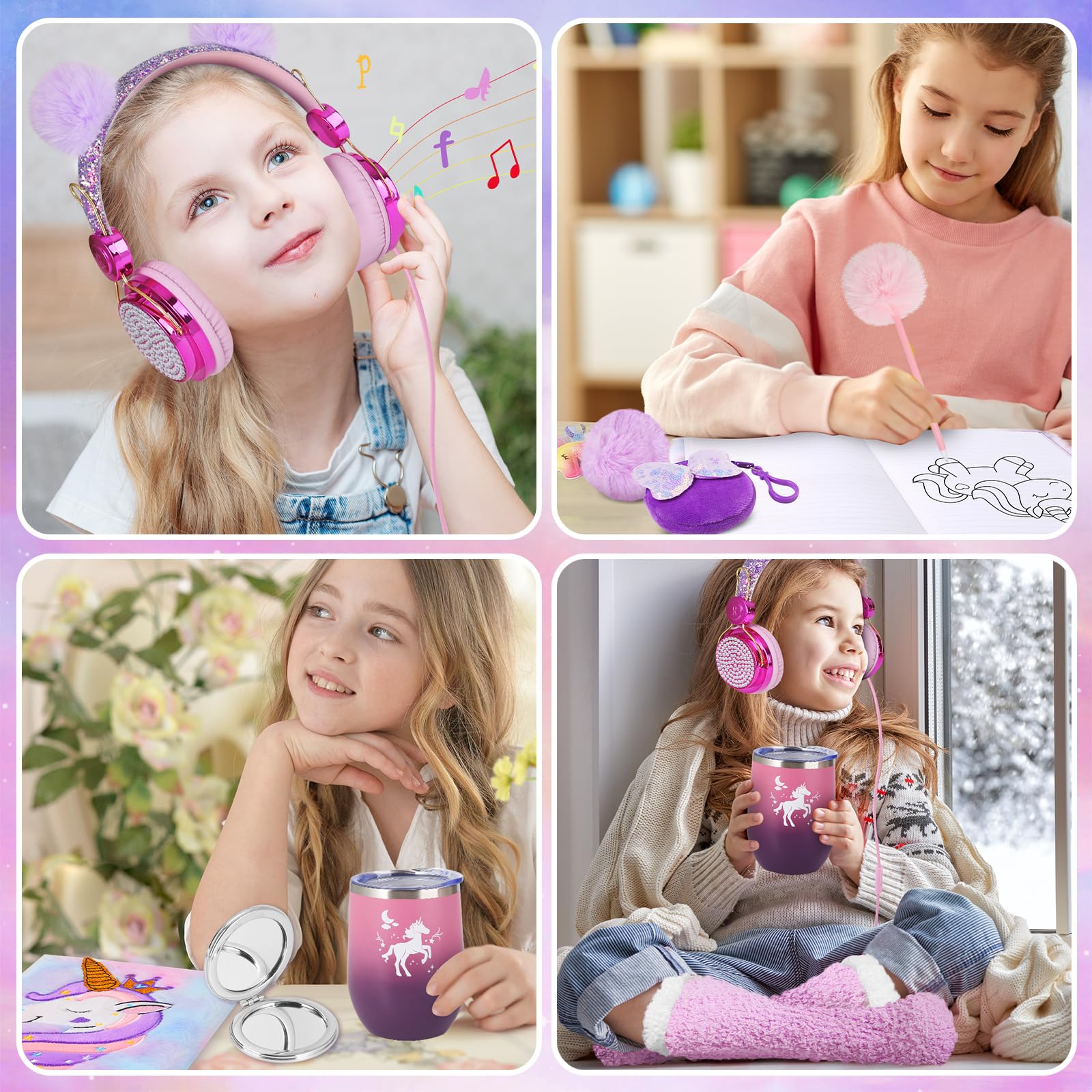 Foto 6 | Set De Regalo Con Forma De Unicornio Aberlls Para Niñas De 5 A 10 Años O Más Con Accesorios - Venta Internacional.