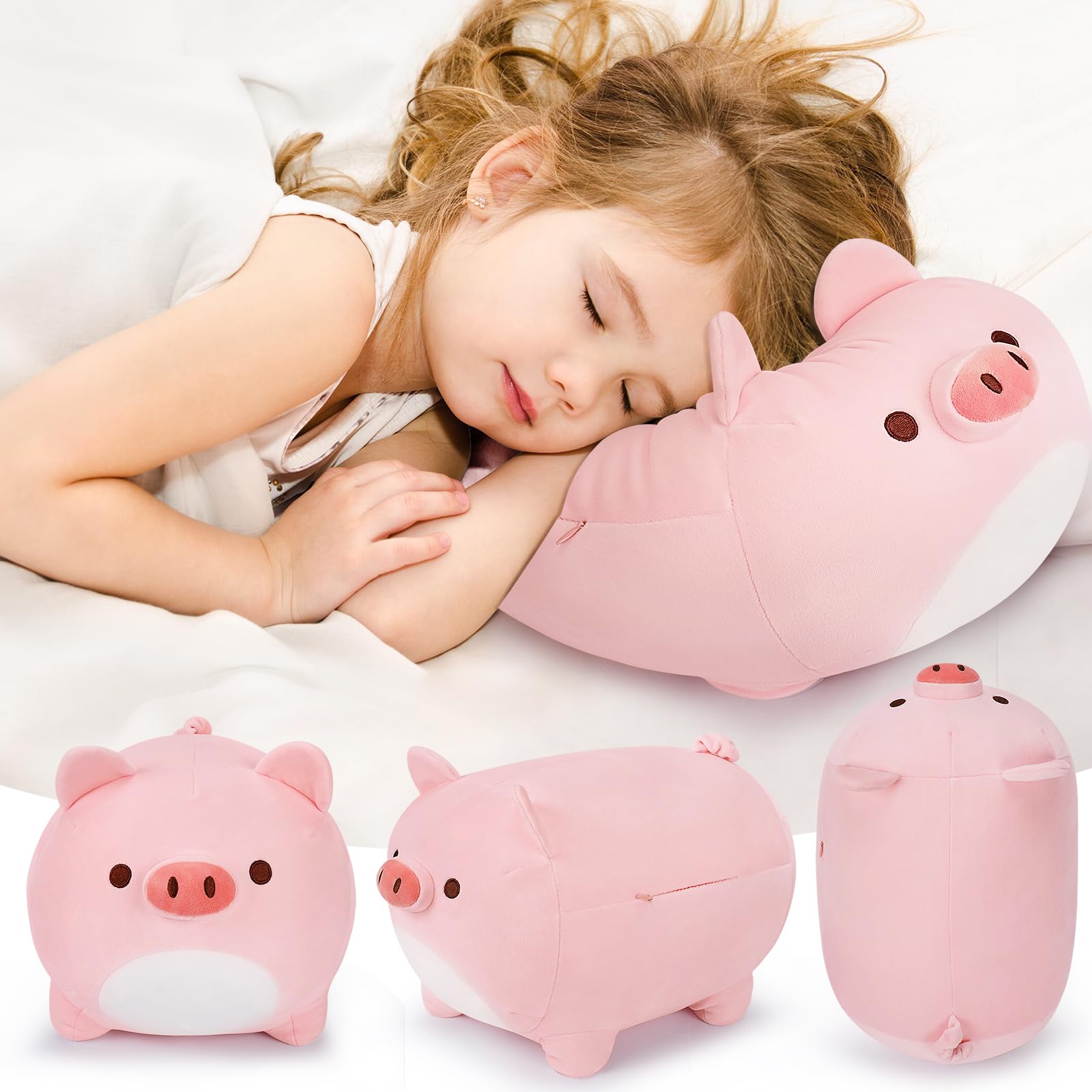 Foto 6 | Peluche De Peluche Auspicious Beginning Pink Pig De 40 Cm - Venta Internacional.