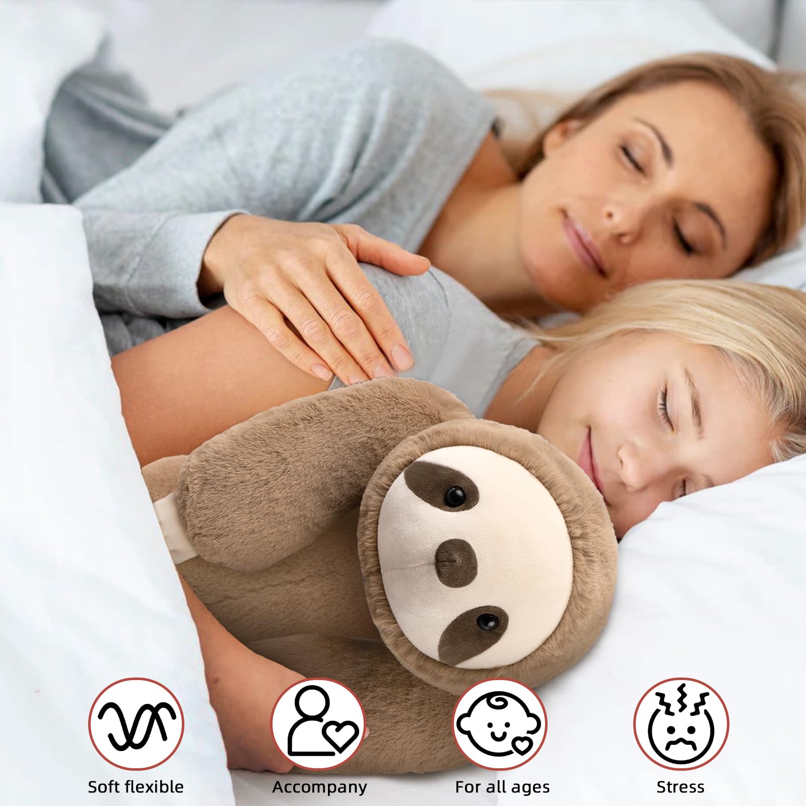 Foto 4 pulgar | Peluche De Perezoso Pesado Niuniu Daddy, 1,5 Kg, Para La Ansiedad - Venta Internacional.