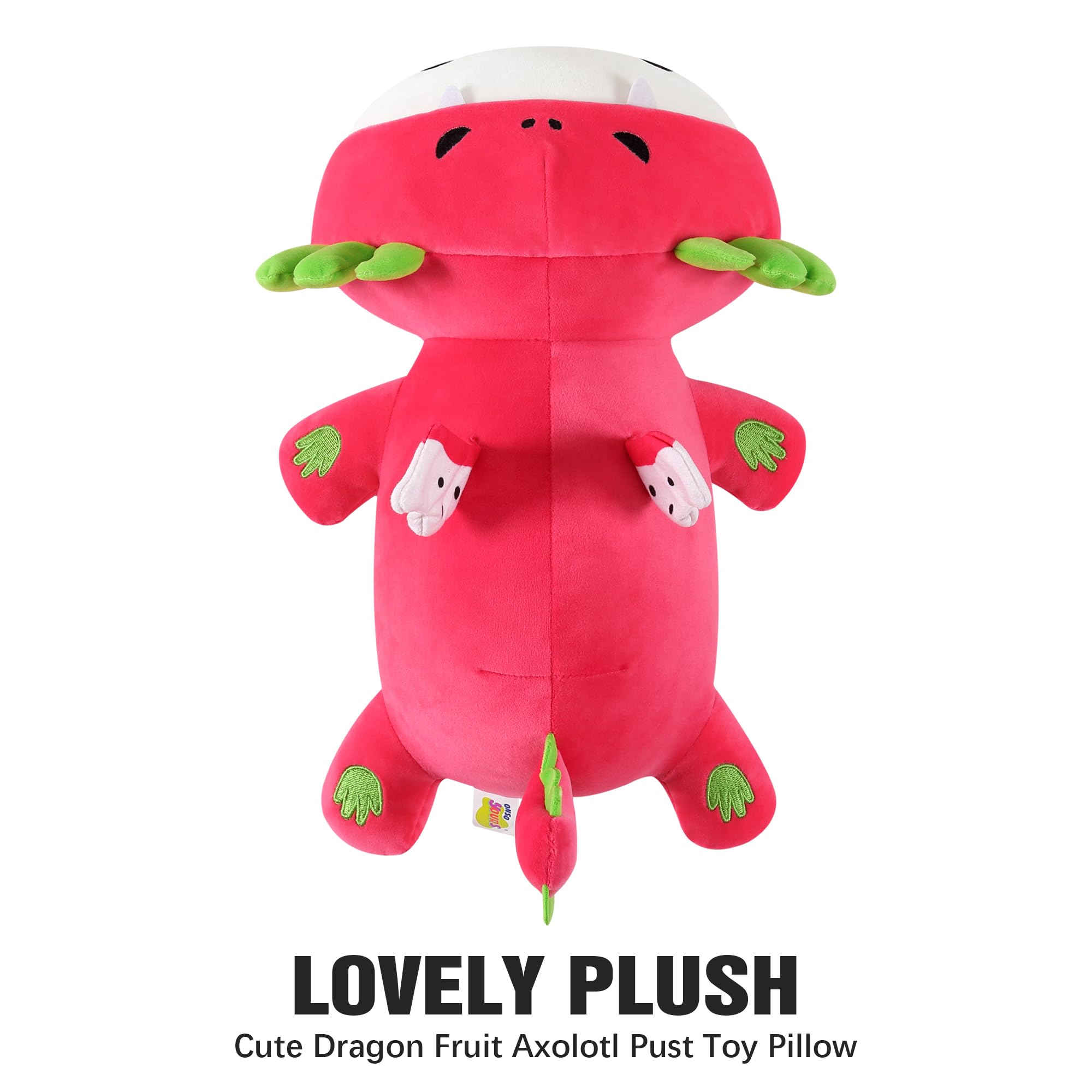 Foto 7 pulgar | Peluche Onsoyours, Bonita Fruta De Dragón Con Forma De Axolotl Para Niños, 13 Cm - Venta Internacional.