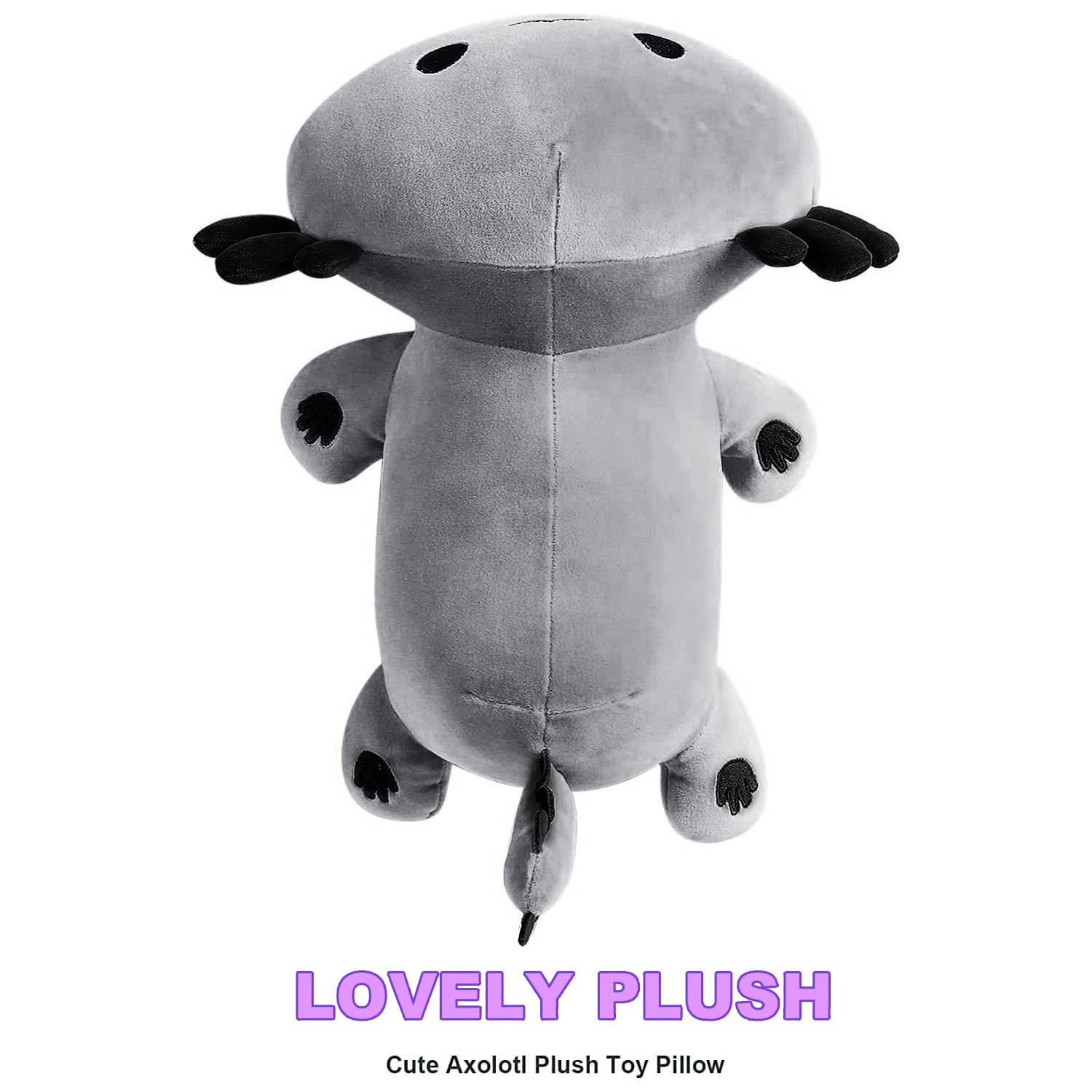 Foto 7 pulgar | Peluche Onsoyours Cute Axolotl Gris 48 Cm Para Niños - Venta Internacional.