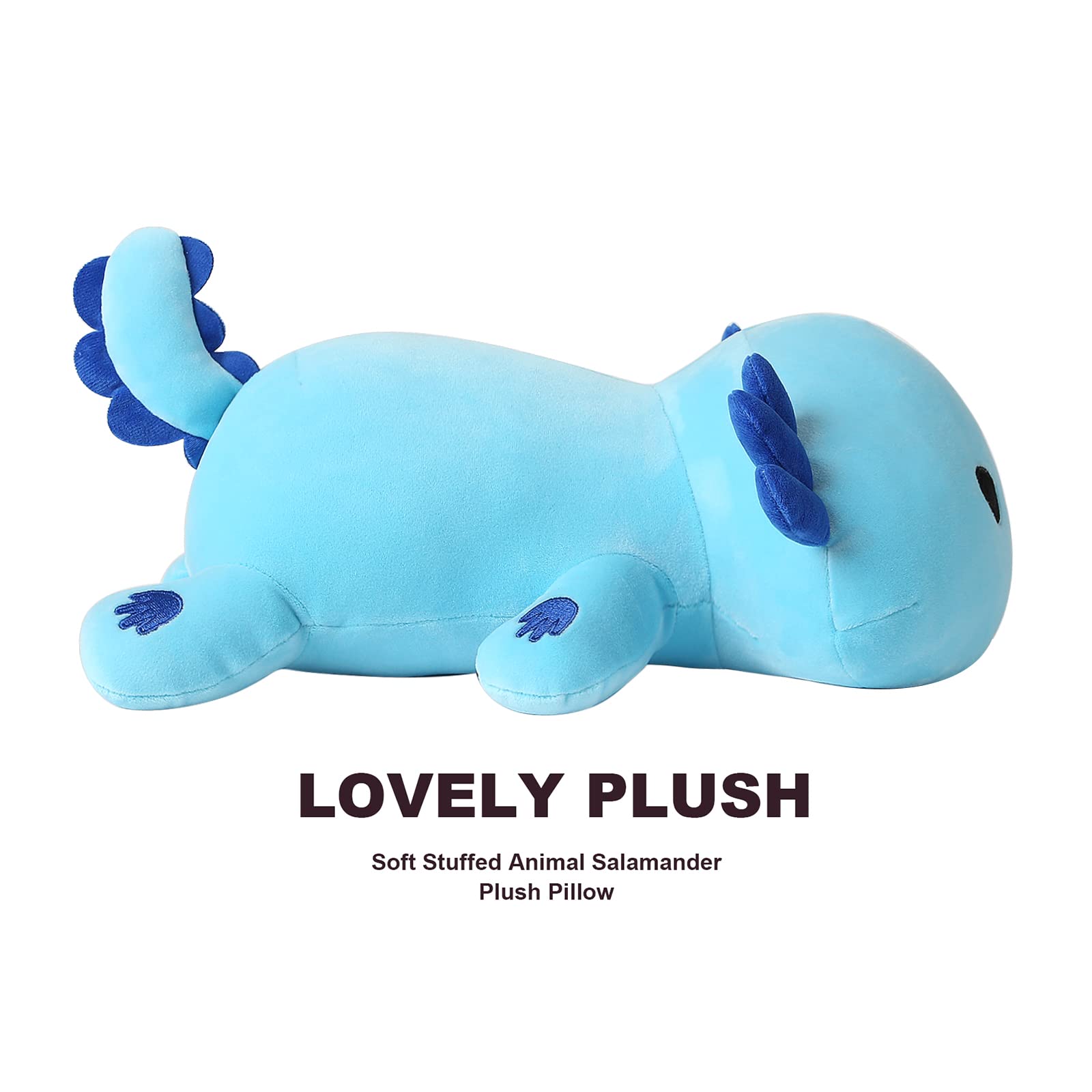 Foto 8 pulgar | Peluche Onsoyours Cute Axolotl Azul De 33 Cm Para Niños Y Adultos - Venta Internacional.