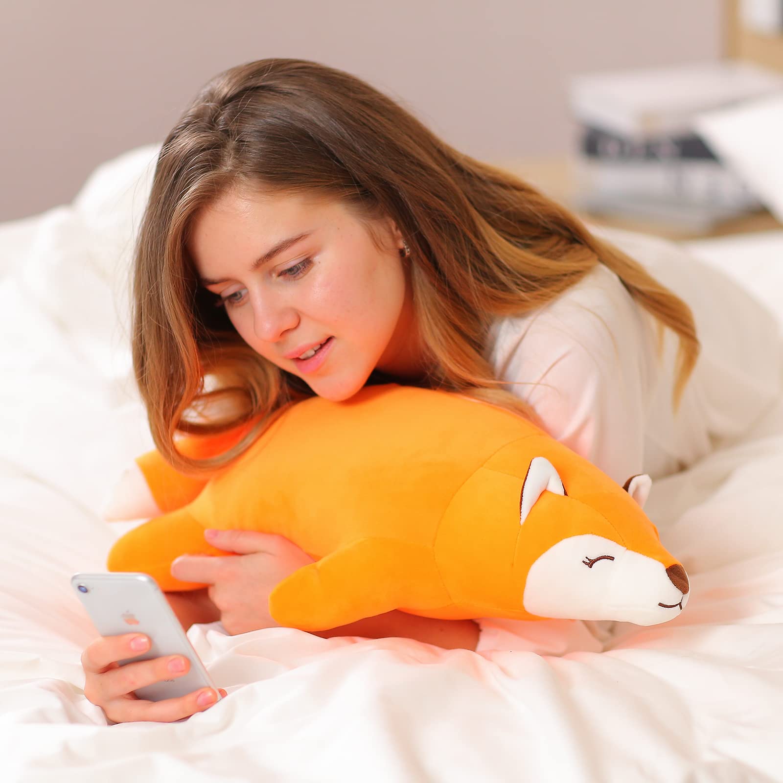 Foto 2 | Almohada de Peluche Niuniu Daddy Fox con Forma de Zorro de 100 cm - Venta Internacional