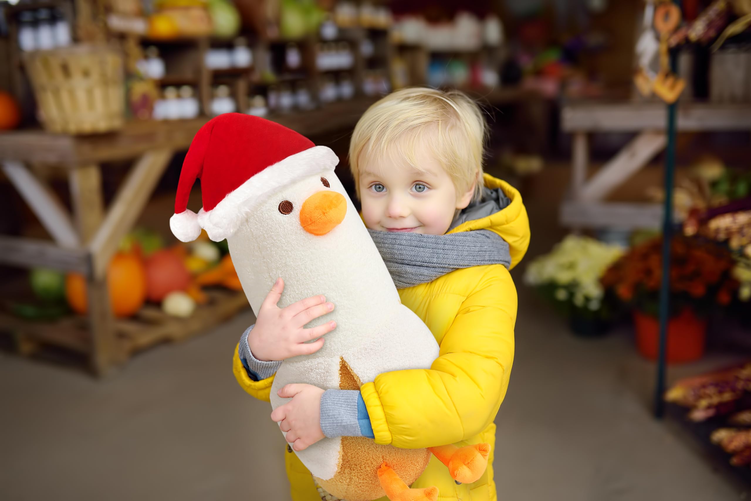 Foto 5 pulgar | Almohada de Peluche con Forma de Pato Plátano 50 cm - Venta Internacional