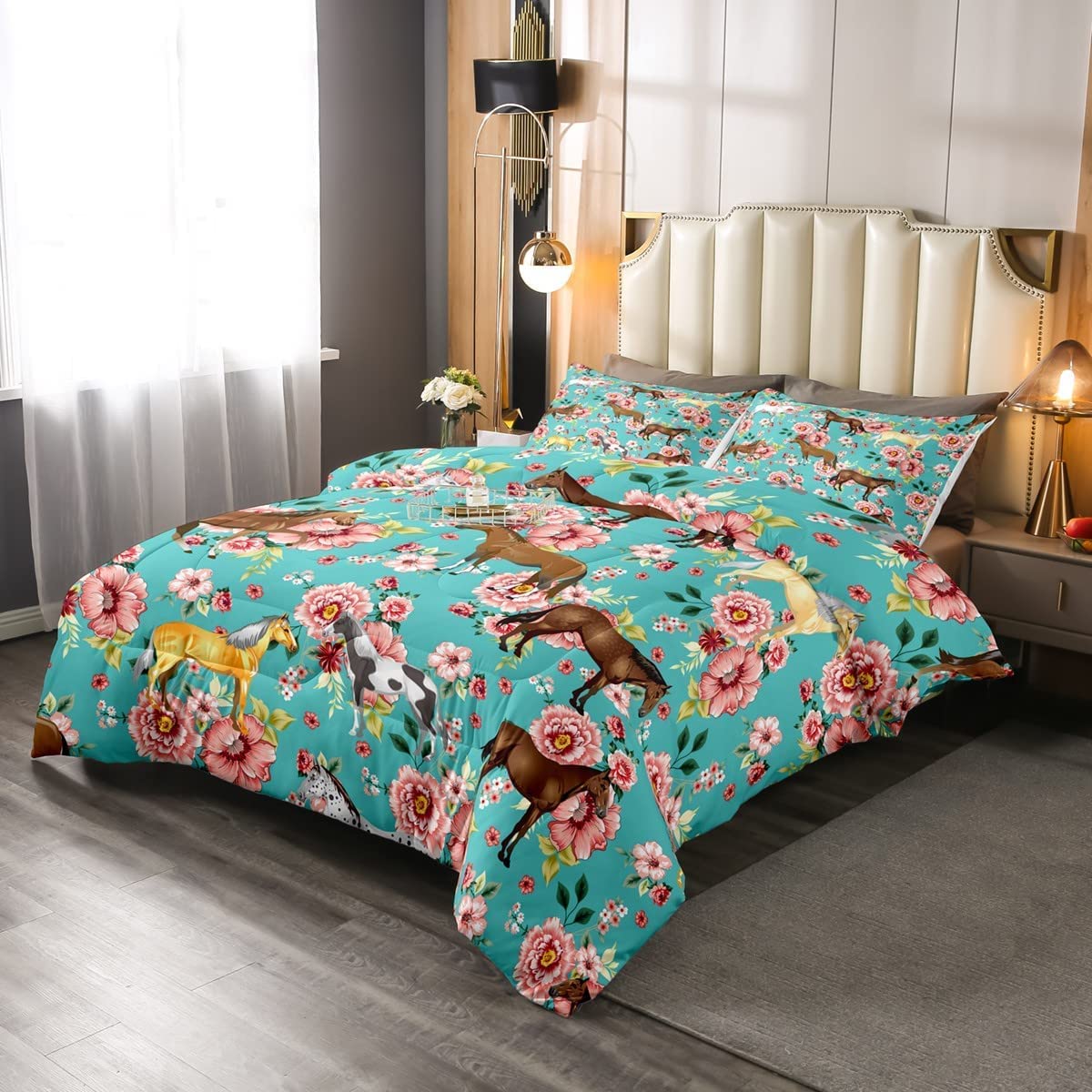 Foto 2 | Juego de Ropa de Cama Erosebridal Kids Horse King Size con Edredón - Venta Internacional