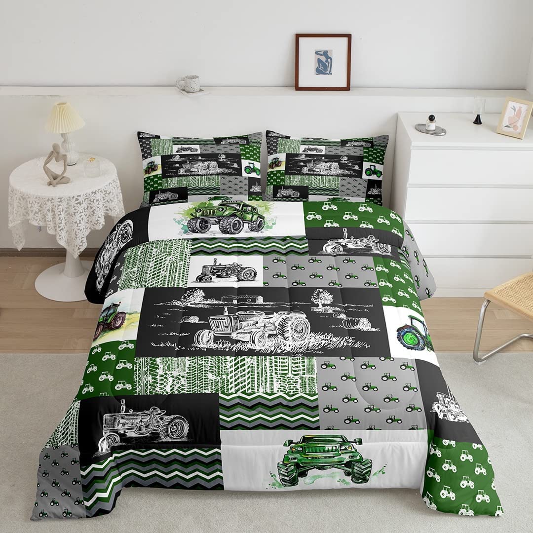 Juego de Ropa de Cama Erosebridal Tractor King con Edredón y 2 Fundas de Almohada - Venta Internacional $1,996