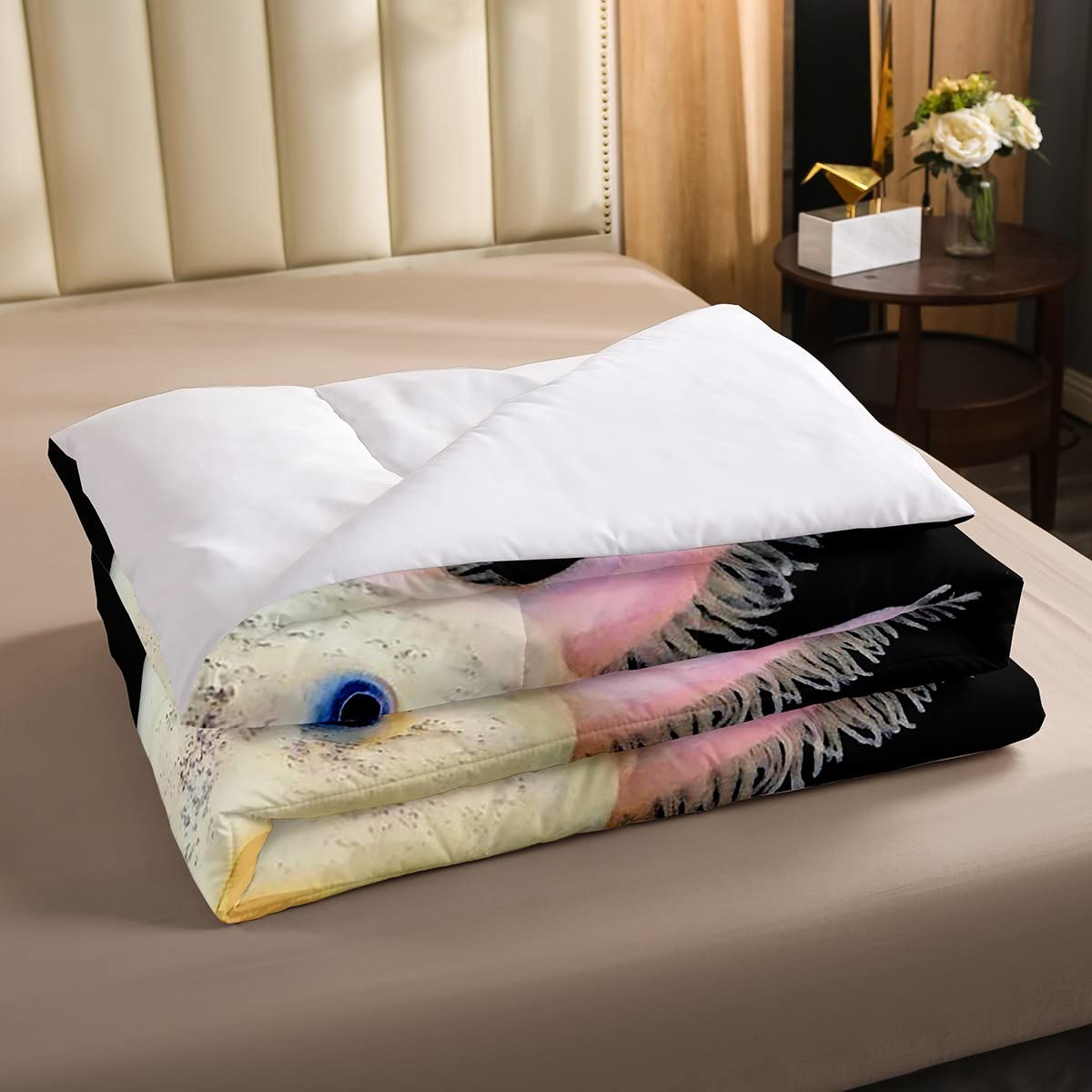 Foto 4 pulgar | Juego de Cama Erosebridal Axolotl de Tamaño completo con Edredón y Fundas de Almohada - Venta Internacional