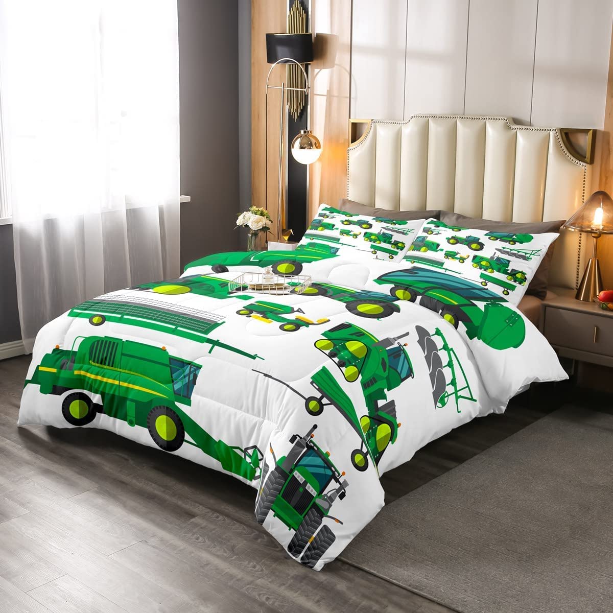 Foto 3 pulgar | Juego de Ropa de Cama Erosebridal Tractor King Size con Edredón Y Fundas De Almohada - Venta Internacional