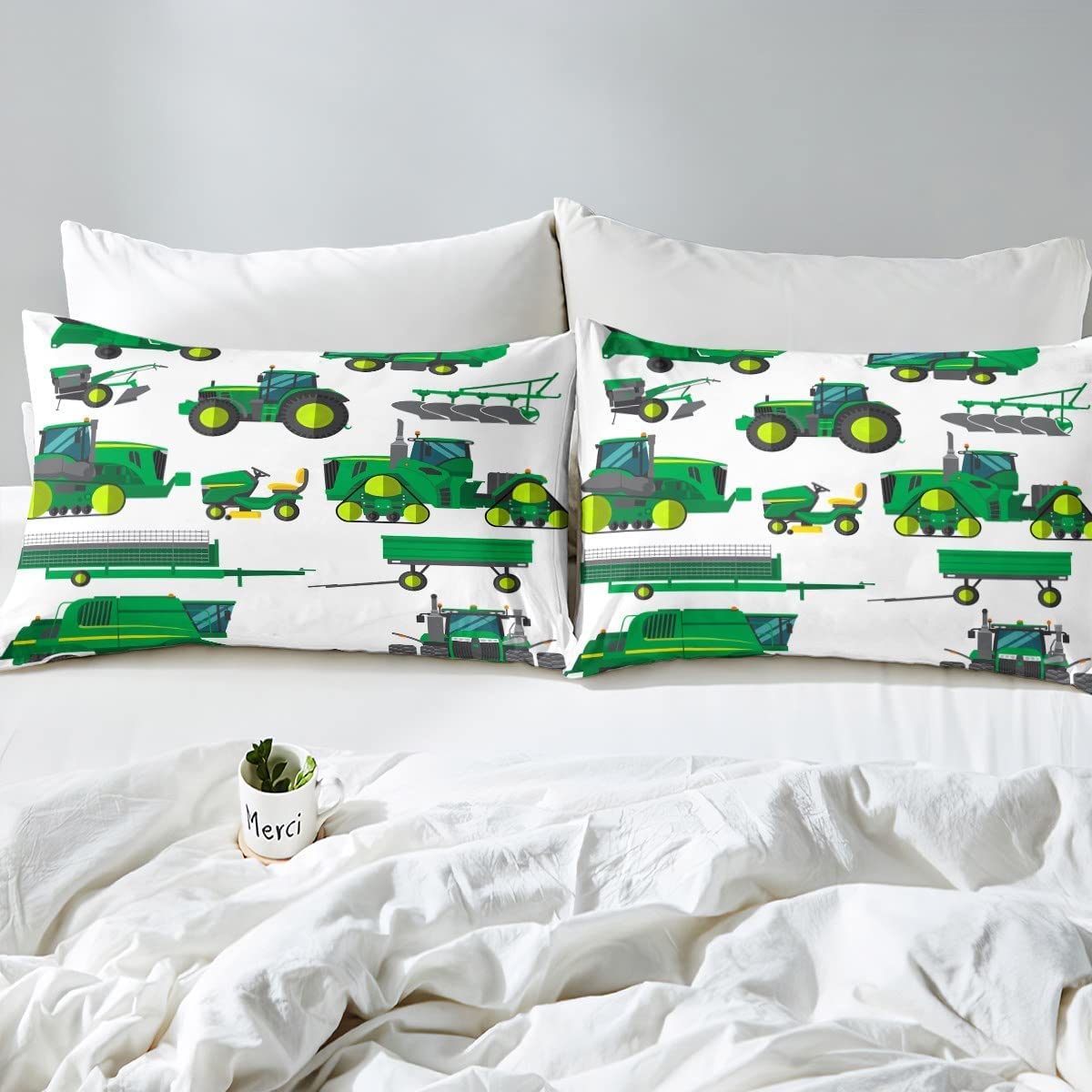 Foto 5 pulgar | Juego de Ropa de Cama Erosebridal Tractor King Size con Edredón Y Fundas De Almohada - Venta Internacional