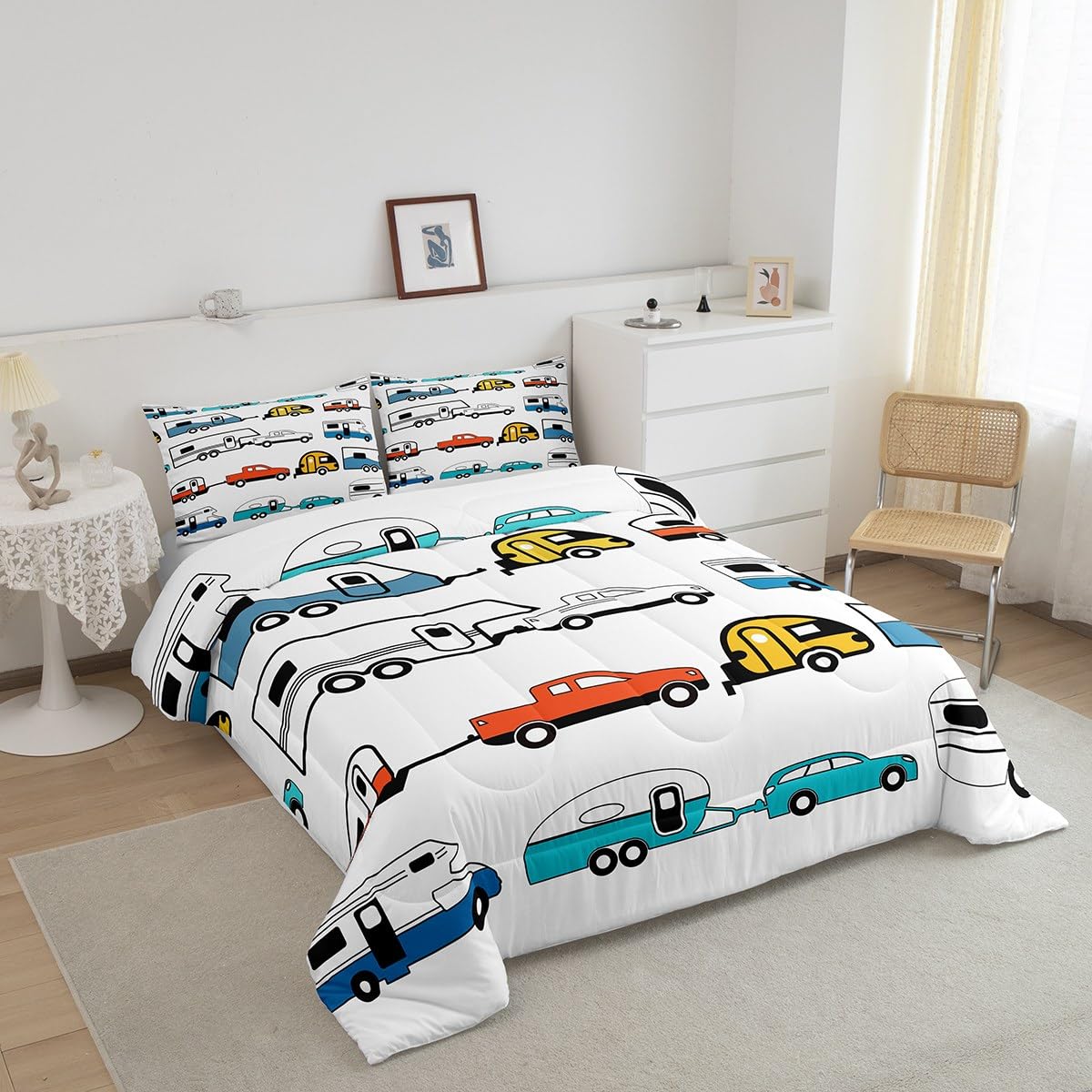 Foto 2 | Juego De Edredón Erosebridal Camper King Size Con 2 Fundas De Almohada - Venta Internacional