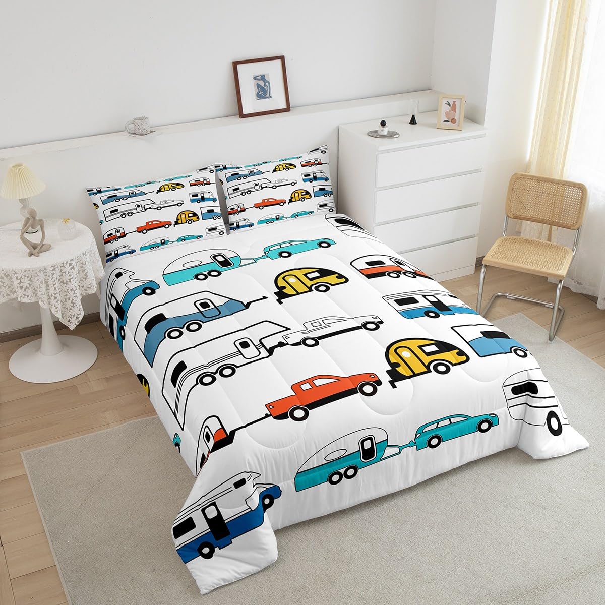 Foto 3 | Juego De Edredón Erosebridal Camper King Size Con 2 Fundas De Almohada - Venta Internacional