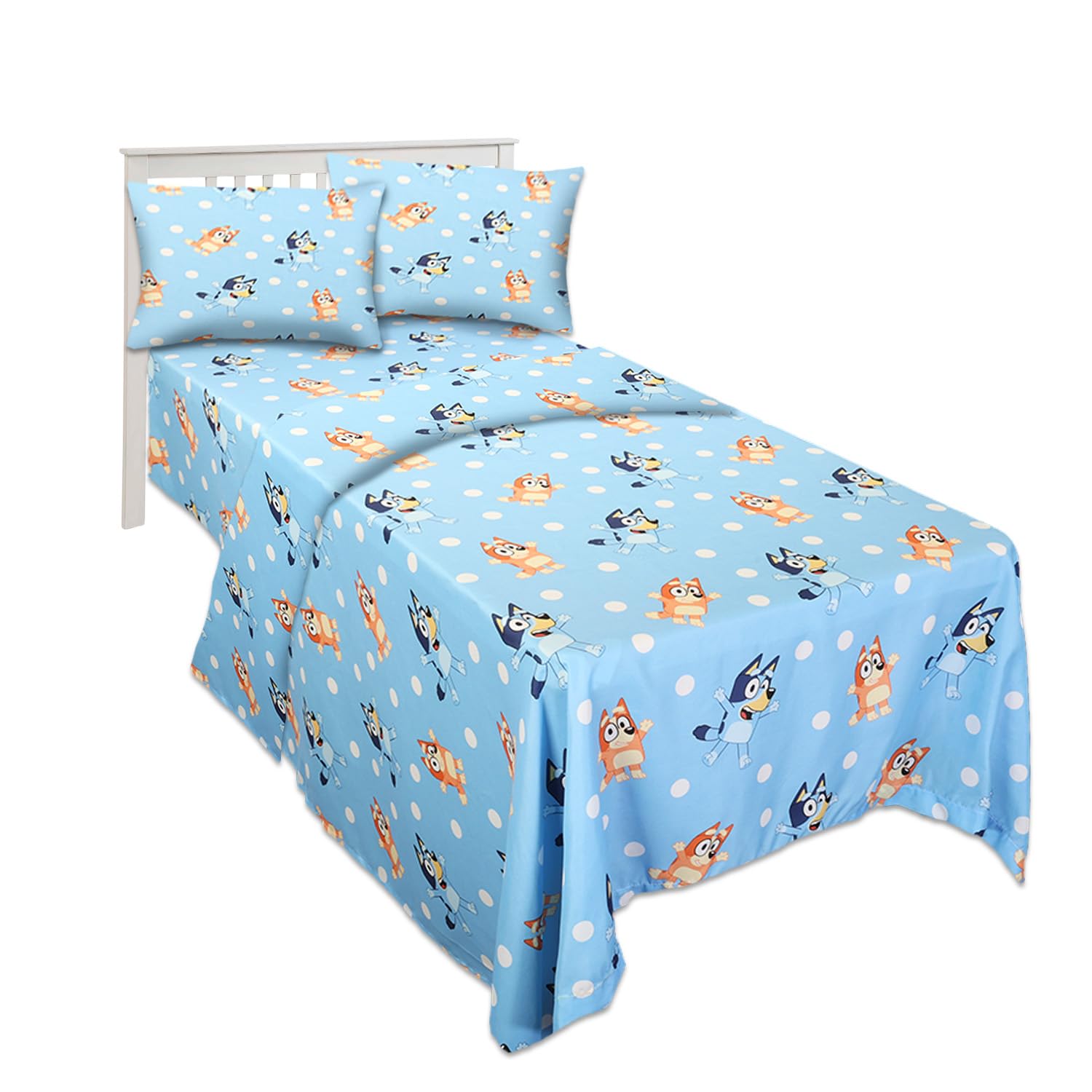 Foto 3 pulgar | Juego De Ropa De Cama Bluey Para Cama Individual Con Sábana Encimera, Sábana Bajera Y Funda De Almohada - Venta