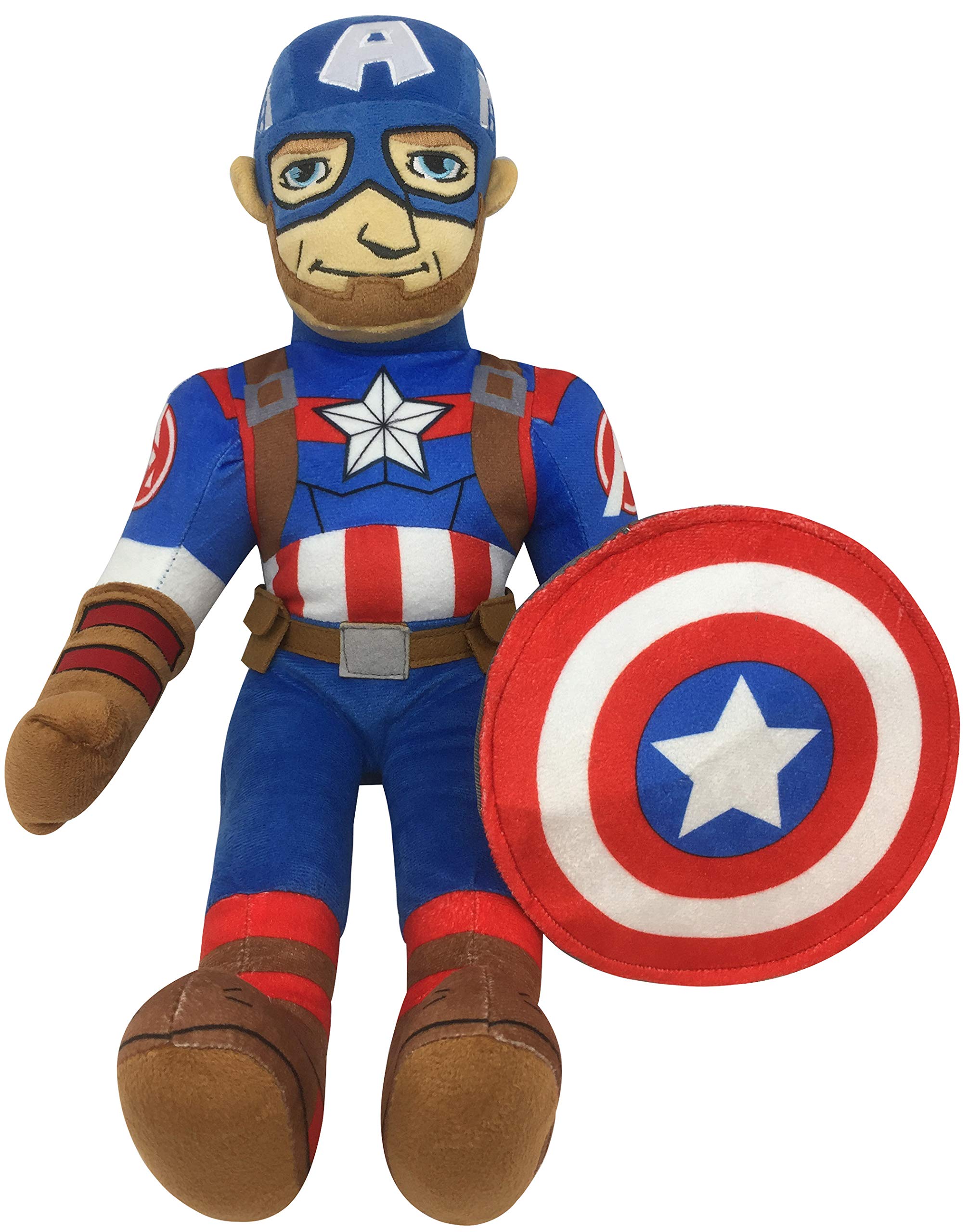 Foto 3 pulgar | Almohada De Peluche Buddy Marvel Capitán América 50 Cm - Venta Internacional.