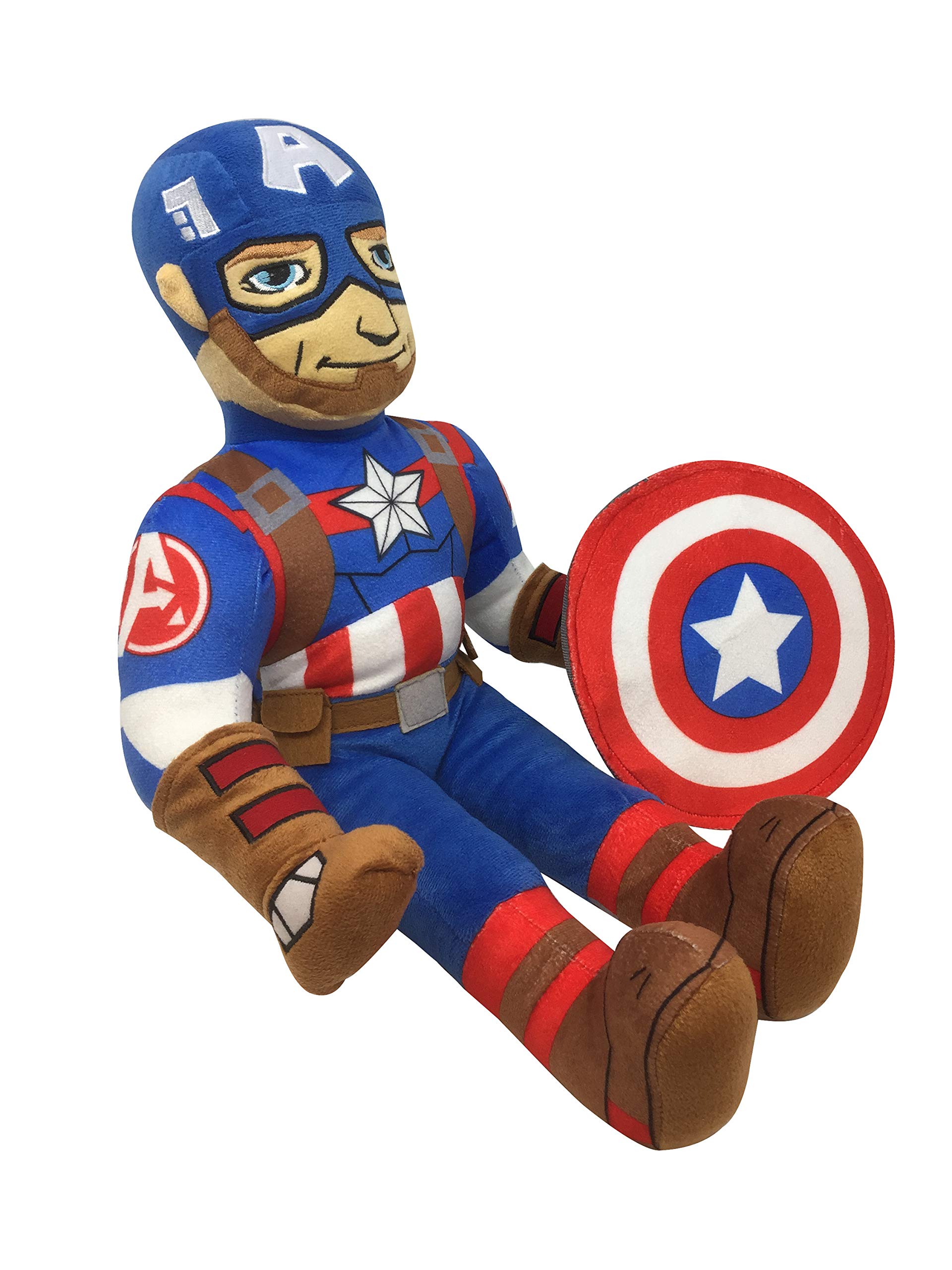 Foto 4 pulgar | Almohada De Peluche Buddy Marvel Capitán América 50 Cm - Venta Internacional.