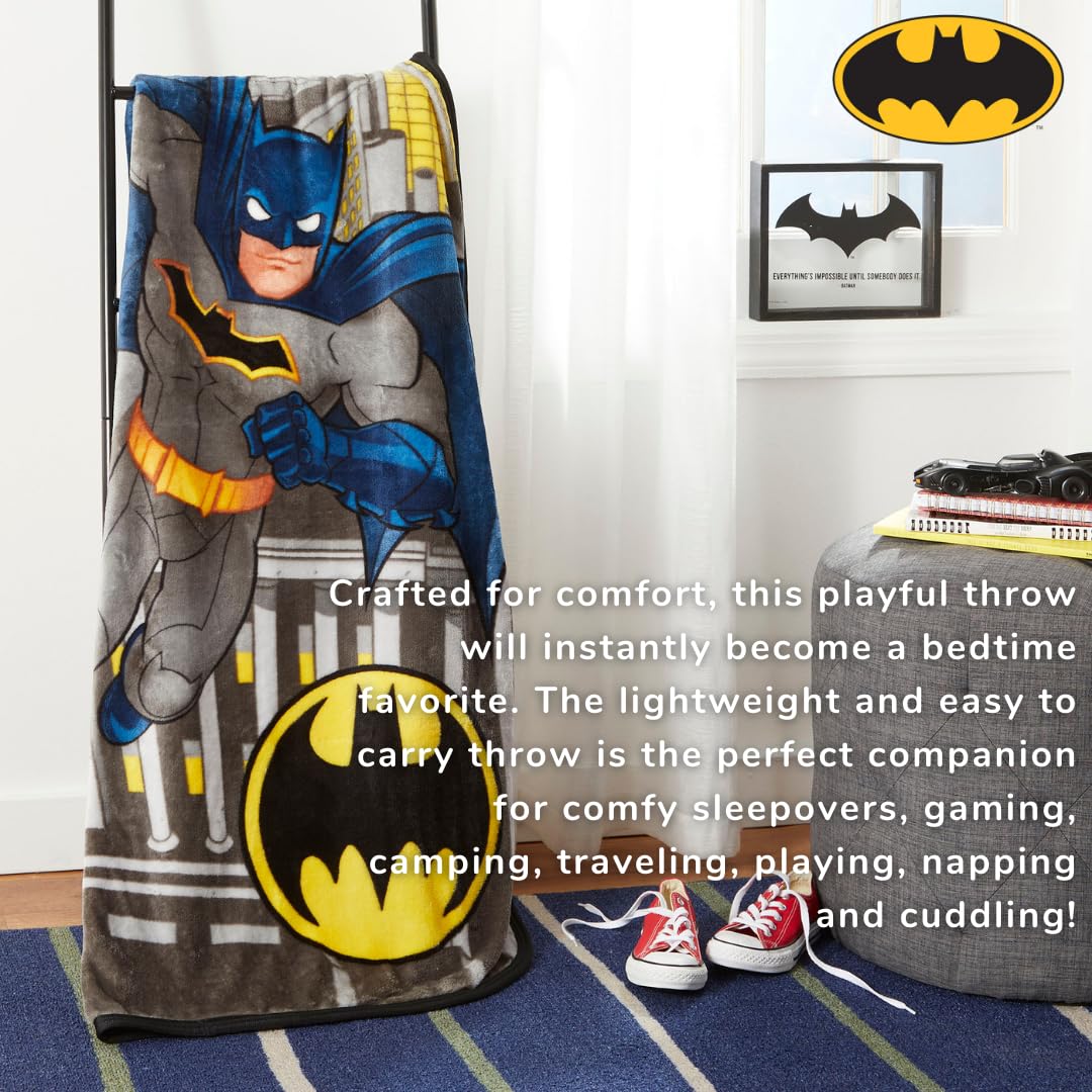 Foto 3 pulgar | Ropa De Cama Infantil Throw Franco Batman Dc Comics, 100 X 125 Cm - Venta Internacional.