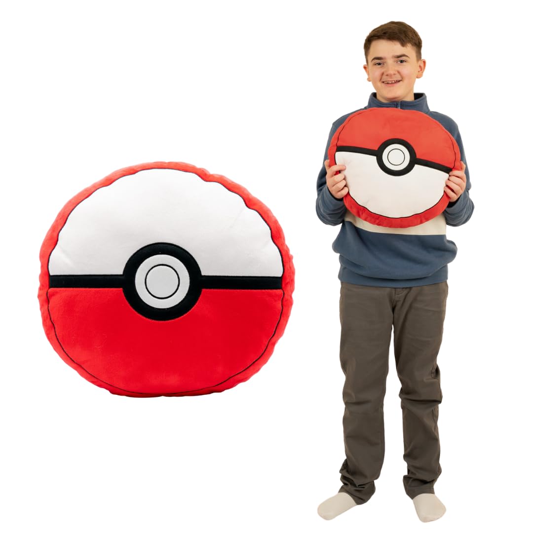 Almohada Decorativa De Peluche Franco Pokemon Pokeball Anime - Venta Internacional.