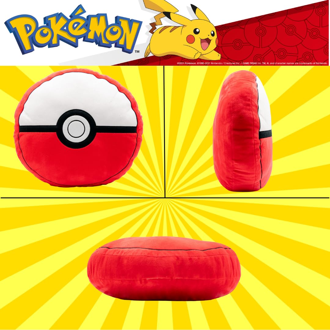 Foto 5 pulgar | Almohada Decorativa De Peluche Franco Pokemon Pokeball Anime - Venta Internacional.