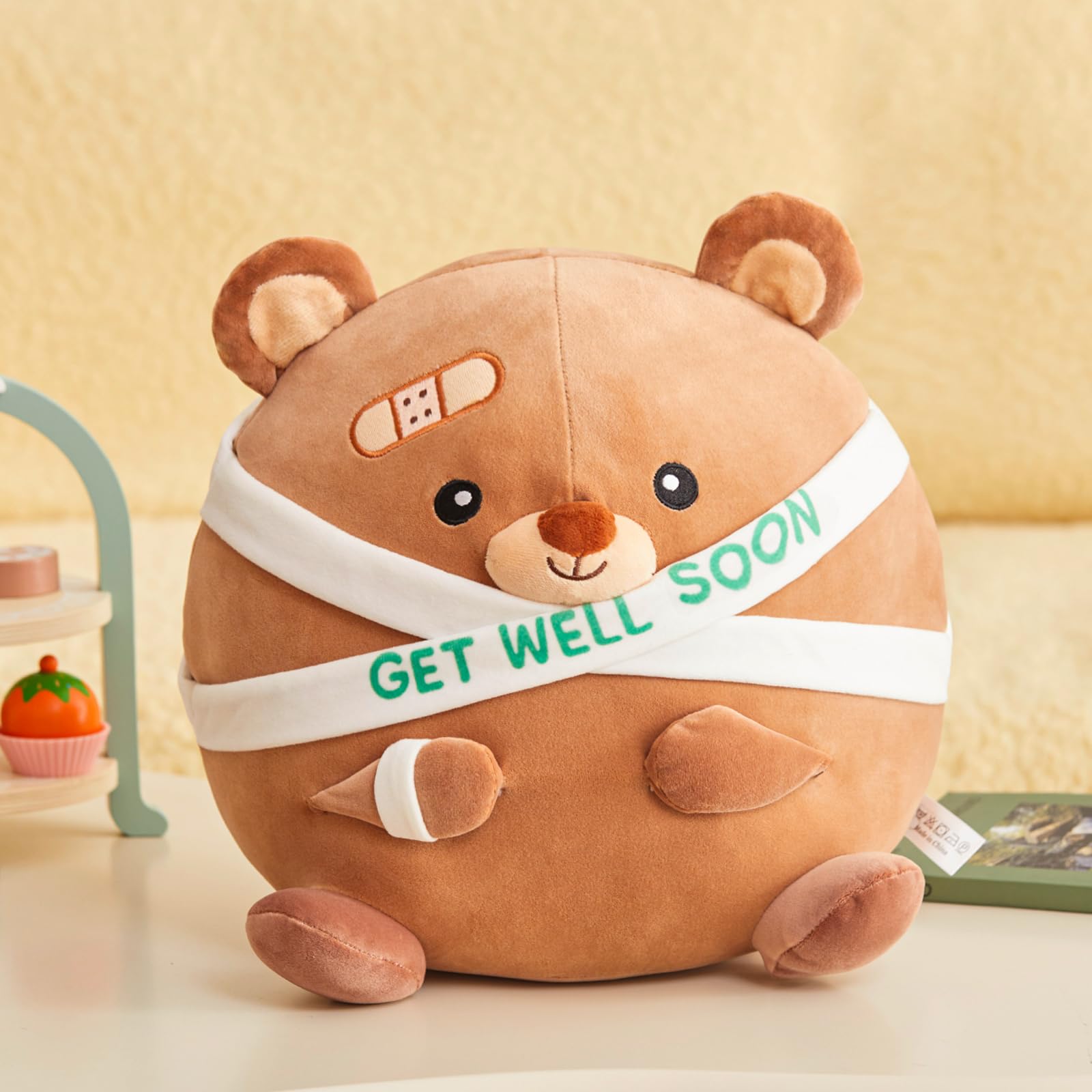 Foto 5 | Oso De Peluche Houwsbaby Get Well Soon, 30 Cm, Color Marrón - Venta Internacional.