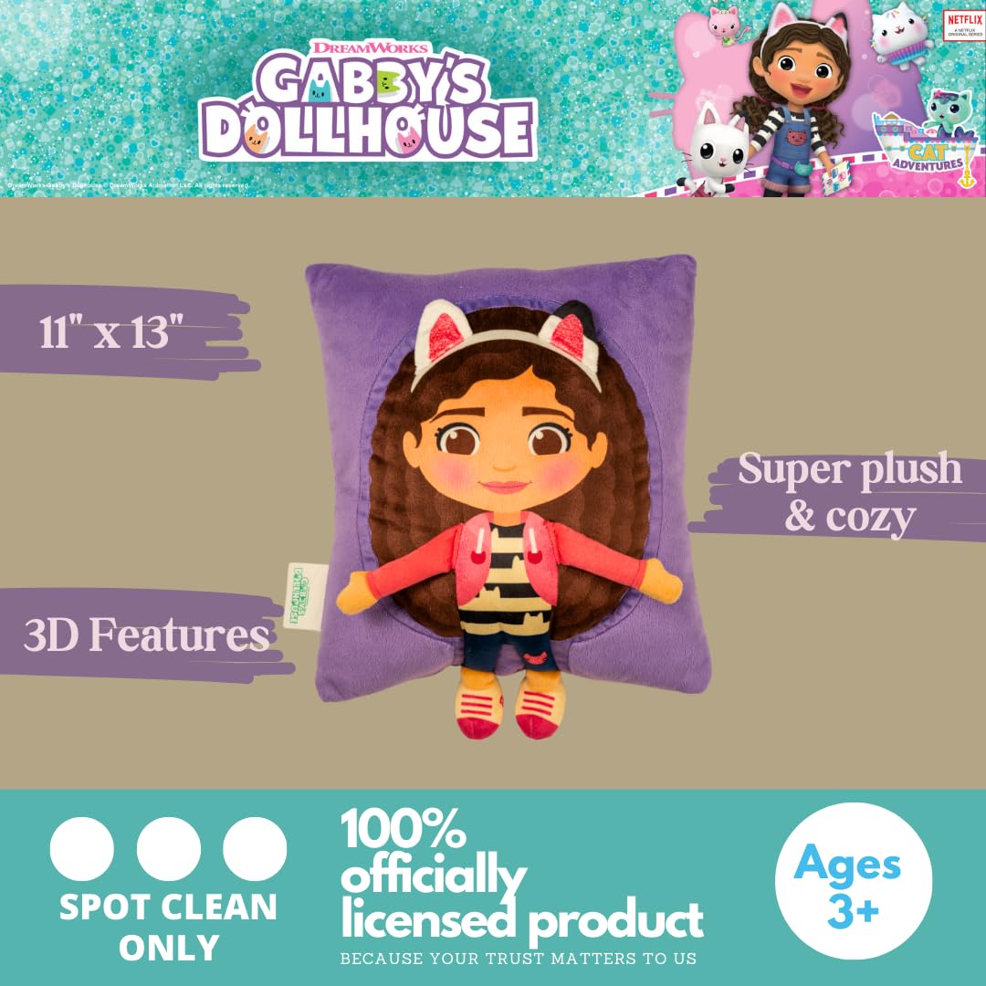 Foto 4 pulgar | Pillow Franco Dreamworks Gabby's Dollhouse Kids, Peluche 3d - Venta Internacional.