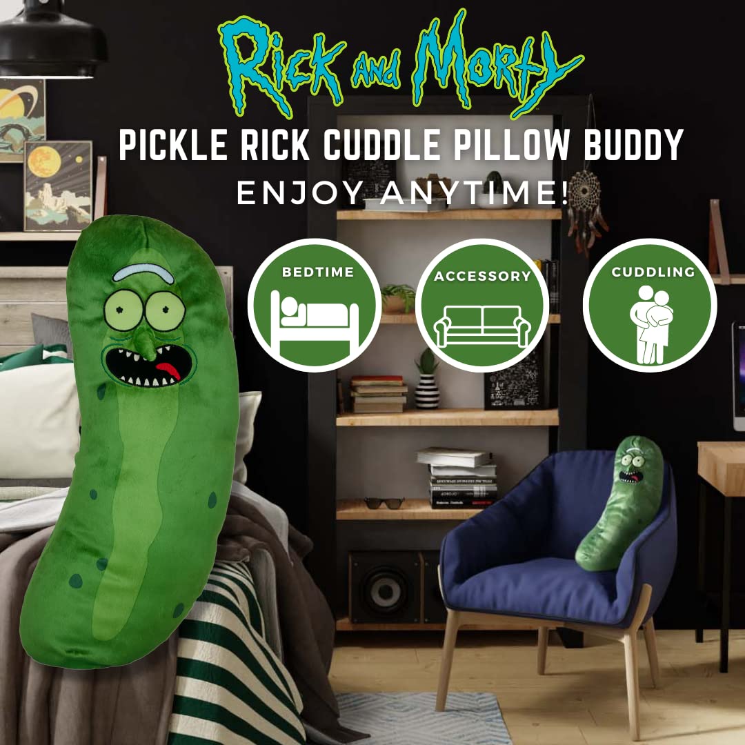 Foto 4 pulgar | Almohada De Peluche Buddy Franco Collectibles Pickle Rick - Venta Internacional.