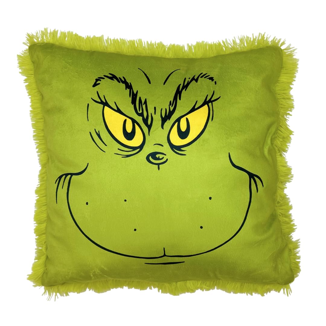 Foto 2 pulgar | Almohada Franco Cuddle Buddy Grinch de Piel Sintética 45 X 45 Cm - Venta Internacional