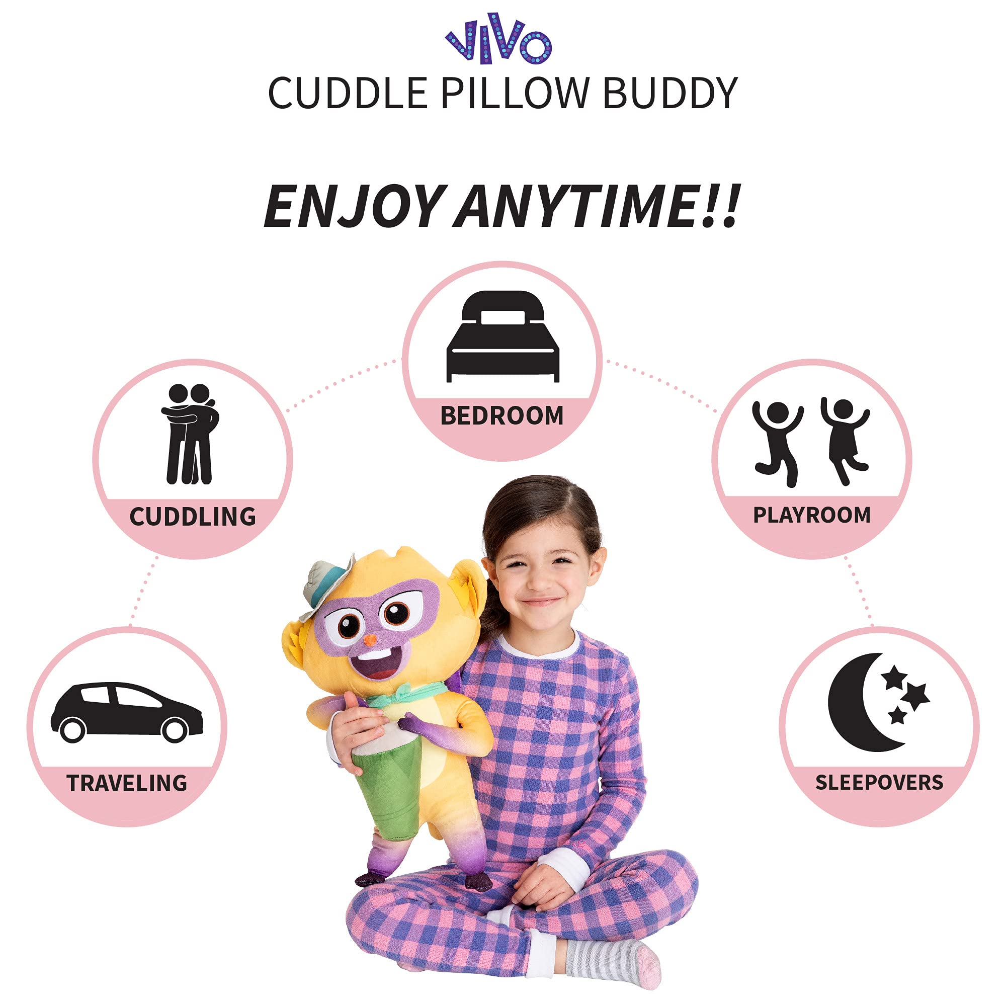 Foto 4 pulgar | Cojín De Peluche Buddy Franco Sony Vivo Para Niños, 45 X 28 X 20 Cm - Venta Internacional.