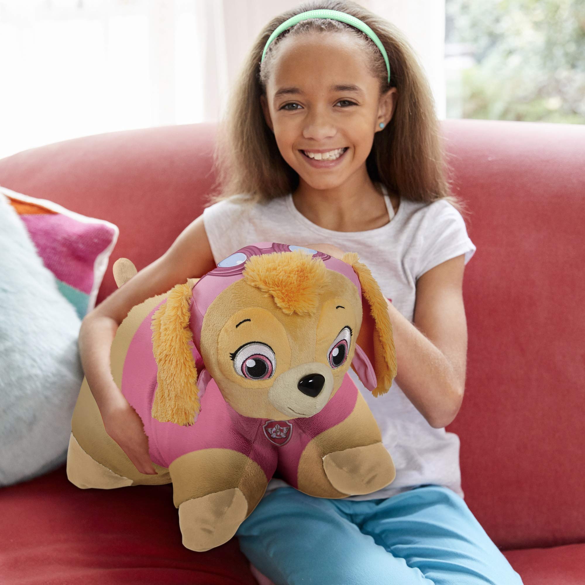 Foto 5 | Almohada De Peluche Para Mascotas Paw Patrol Skye, 40 Cm, Nickelodeon - Venta Internacional.