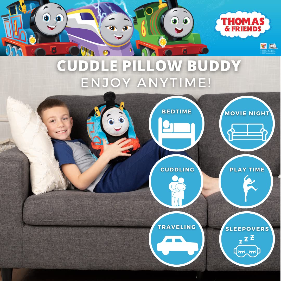 Foto 2 | Almohada De Peluche Para Niños Buddy Franco Blue Thomas & Friends - Venta Internacional.