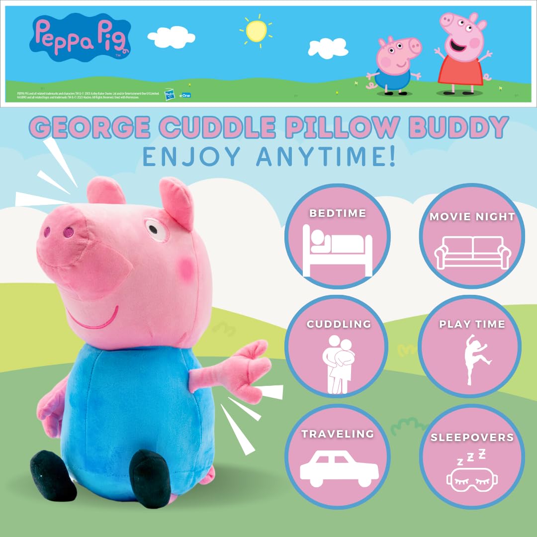 Foto 3 pulgar | Cojín De Peluche Para Niños Buddy Franco George Peppa Pig - Venta Internacional.
